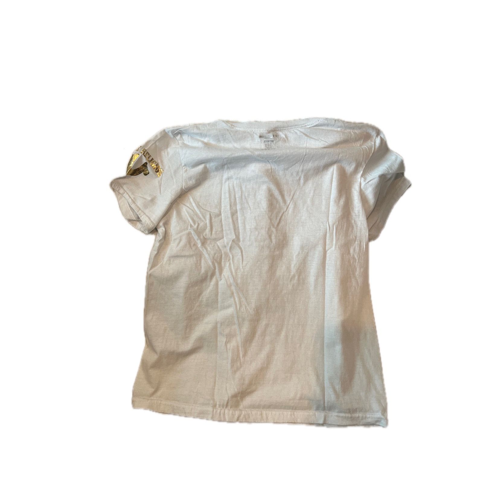 True Religion True Religion White w Gold T-Shirt Mens M Size US M / EU 48-50 / 2 - 2 Thumbnail