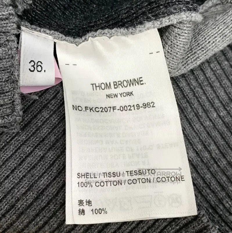 Thom Browne Thom Browne Colorblocked Cotton Cardigan for Women . Size XS / US 0-2 / IT 36-38 - 6 Thumbnail