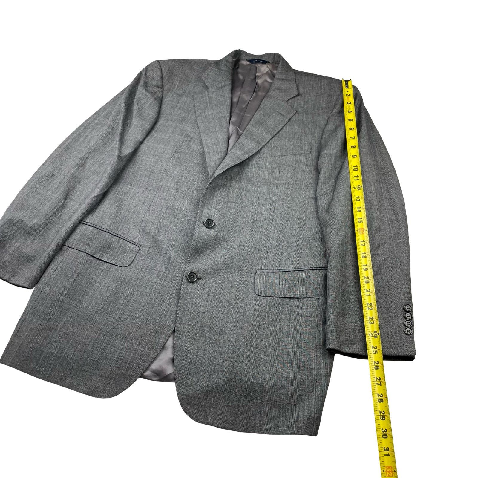 Brooks Brothers Brooks Brothers Men’s 100% Wool 2-Button Suit Gray Plaid • I Size 44L - 13 Thumbnail