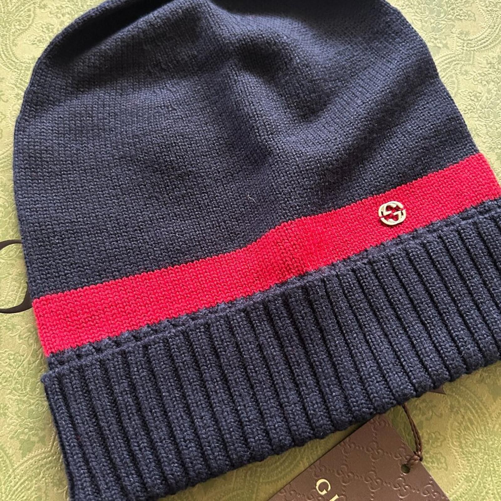 Gucci GUCCI WOOL BEAMIE HAT / CAP NEW 494598 sizeM Size ONE SIZE - 1 Thumbnail
