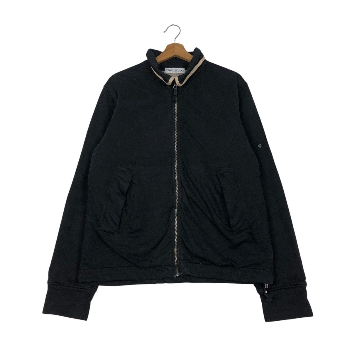 Stone Island 🔥VINTAGE WOOL ZIPPER JACKET STONE ISLAND DOUBLE LAYER Size US XL / EU 56 / 4 - 4 Thumbnail
