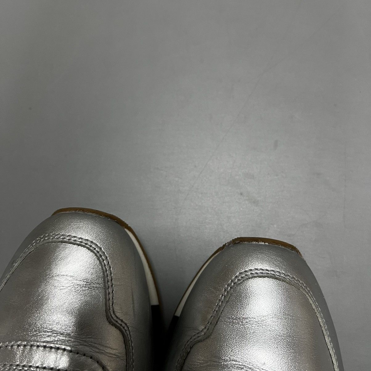 Bally BALLY Gavina Metallic Silver Low Woman's Leather Sneakers Size US 7.5 / IT 37.5 - 8 Thumbnail