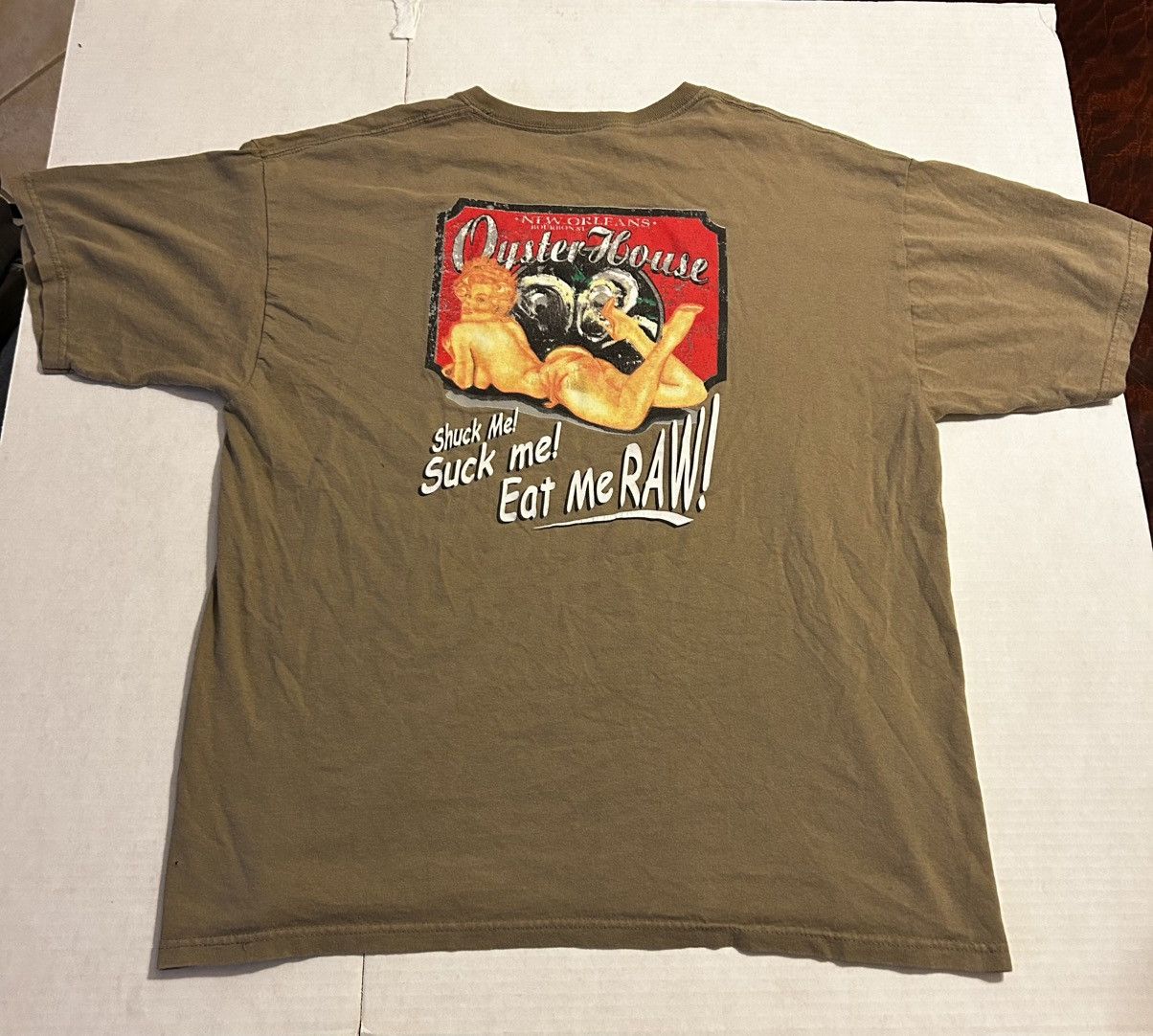 Vintage Vintage Oyster House Biker Tee Size US XL / EU 56 / 4 - 1 Thumbnail