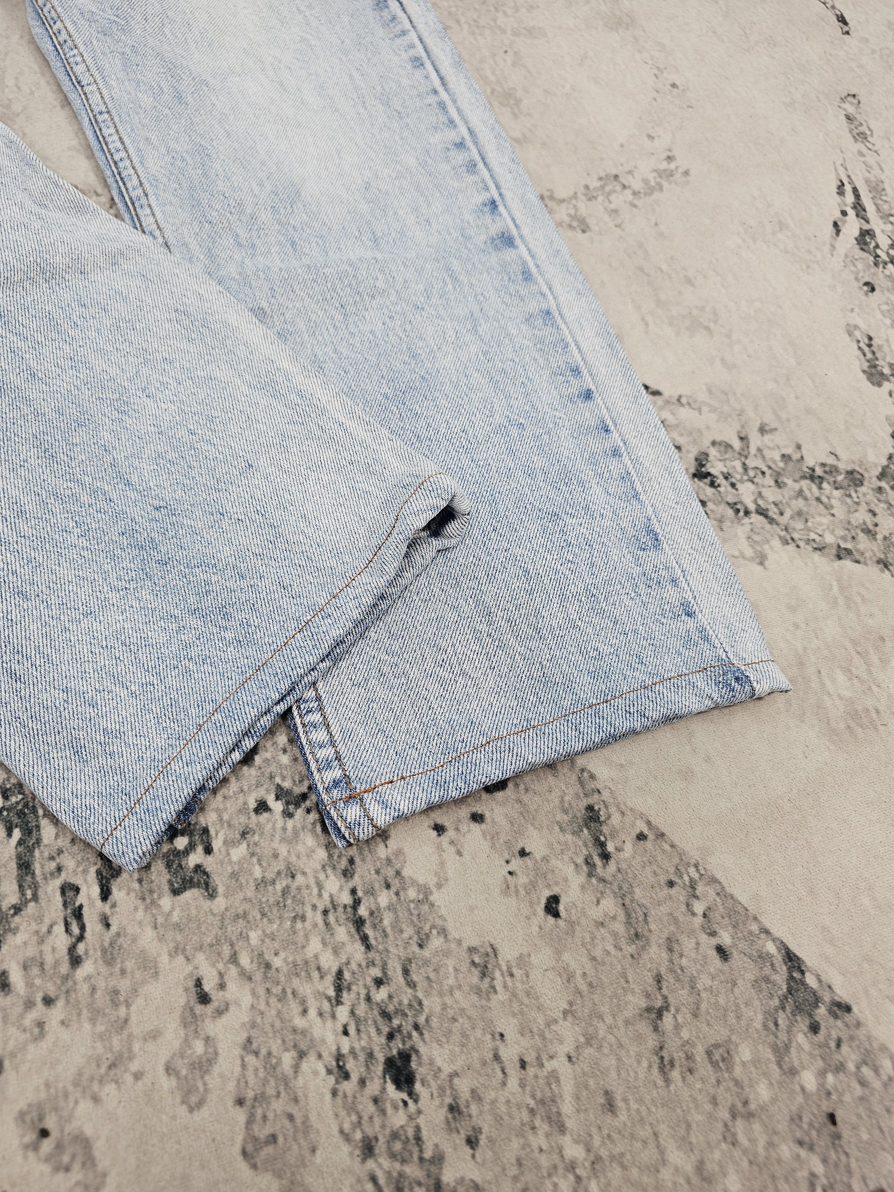 Ksubi KSUBI Light Blue Faded Design High Rise Cropped Jean JB0267 Size 26" / US 2 / IT 38 - 6 Thumbnail