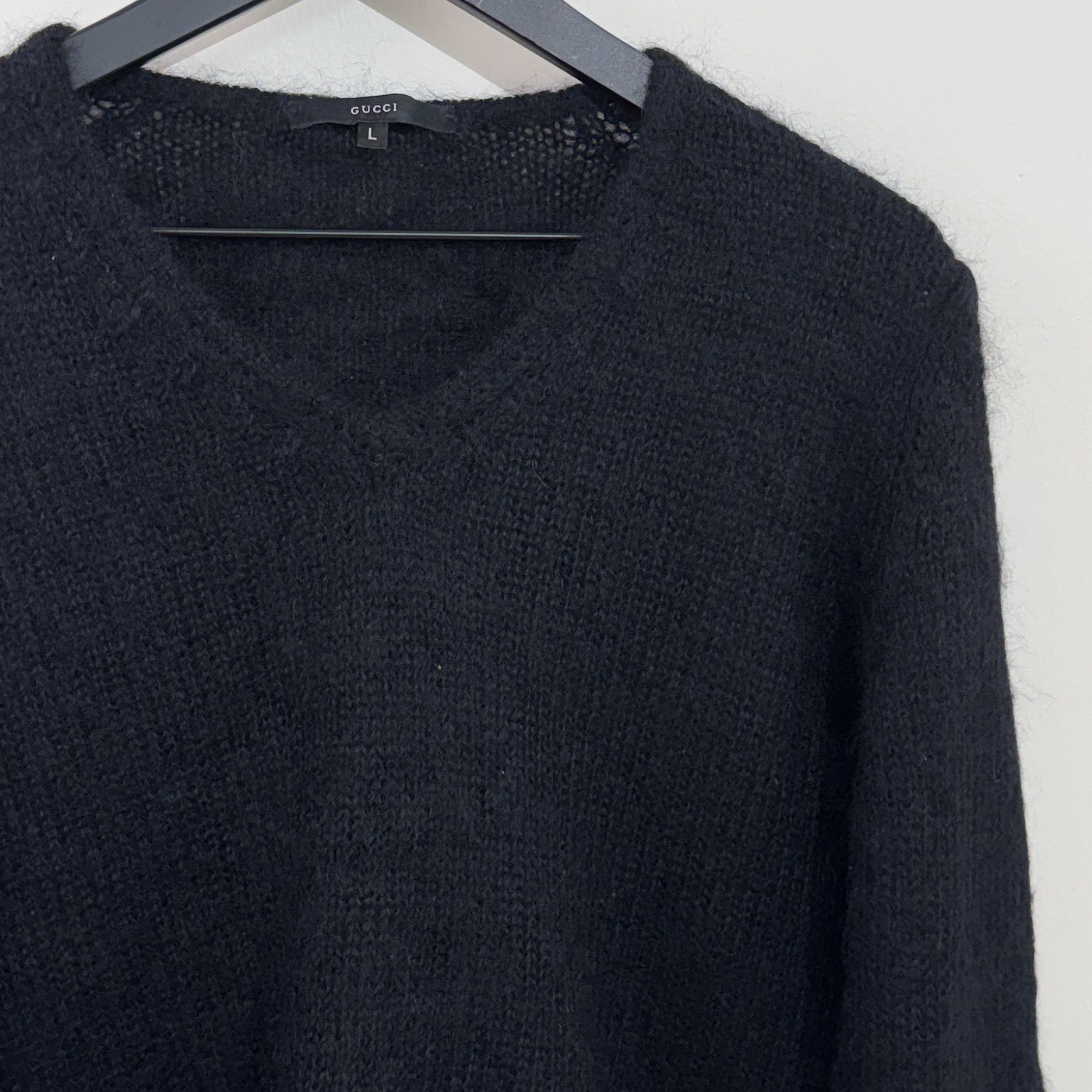 Gucci Gucci Mohair V-Neck Sweater Size US L / EU 52-54 / 3 - 6 Thumbnail