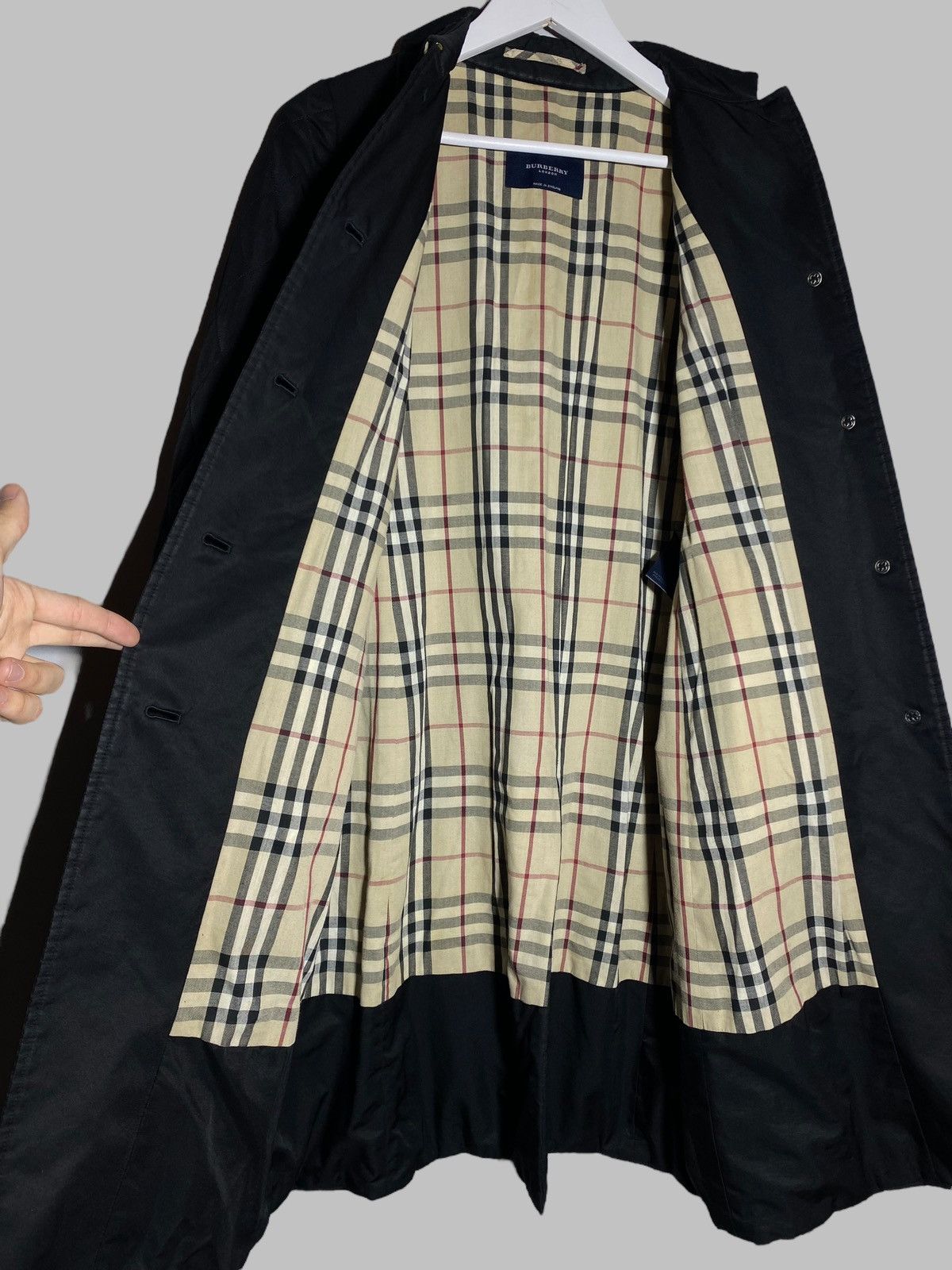 Burberry Burberry London Quilted Coat Black Nova Check Lining Size S / US 4 / IT 40 - 3 Thumbnail