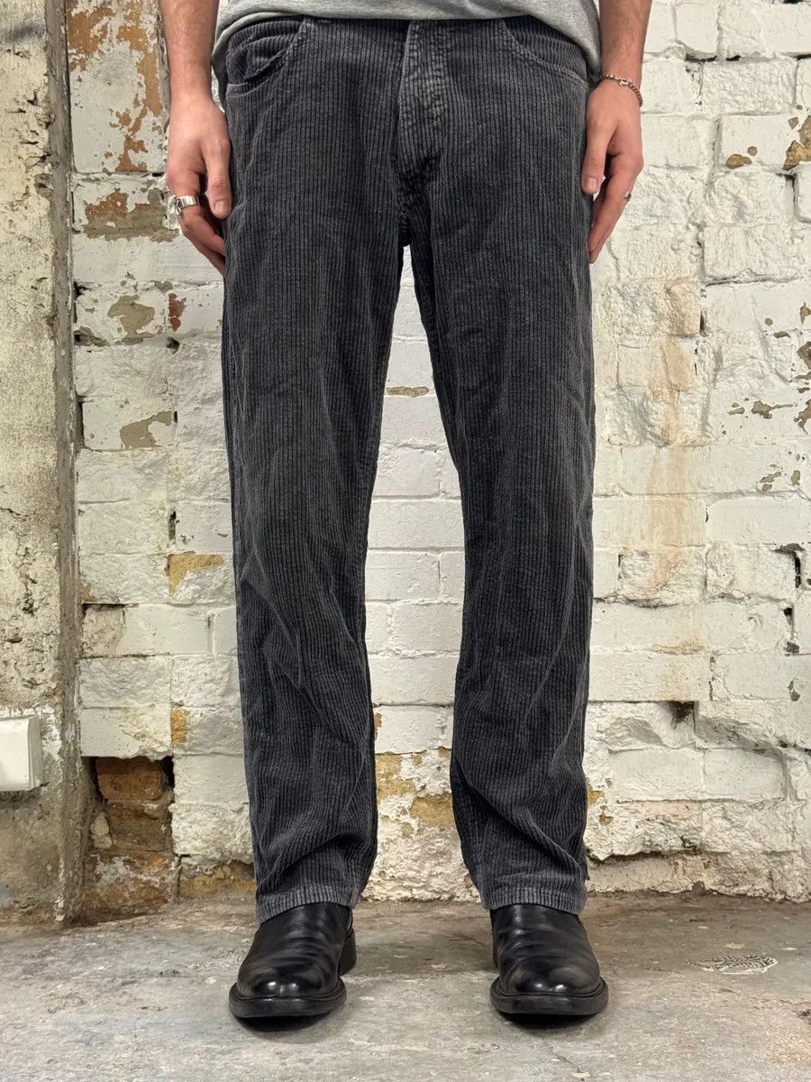 Armani 2000s Armani Grey Corduroy Pants Size US 32 / EU 48 - 2 Thumbnail
