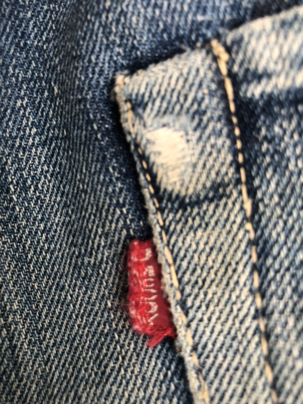 The Real McCoy's Joe Mccoy 906 Selvedge Denim Mudwash Distressed Ripped Size US 30 / EU 46 - 24 Thumbnail