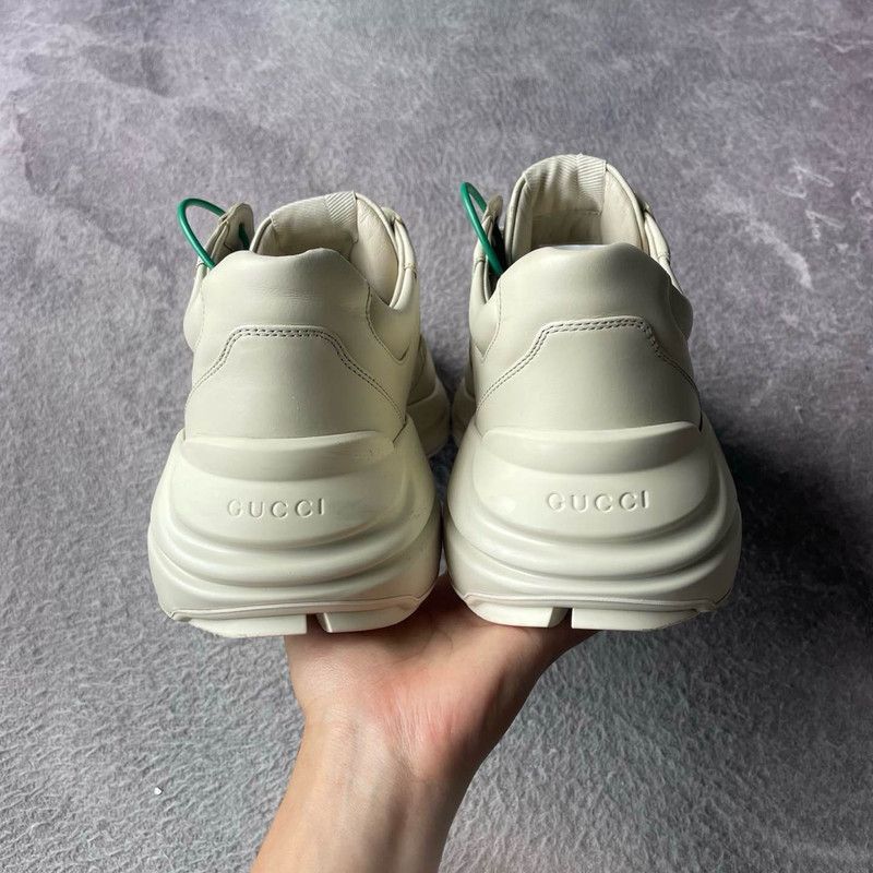 Gucci Gucci Rhyton Logo Low-Top Dad Sneakers for Men - Size US 8.5 / EU 41-42 - 3 Thumbnail