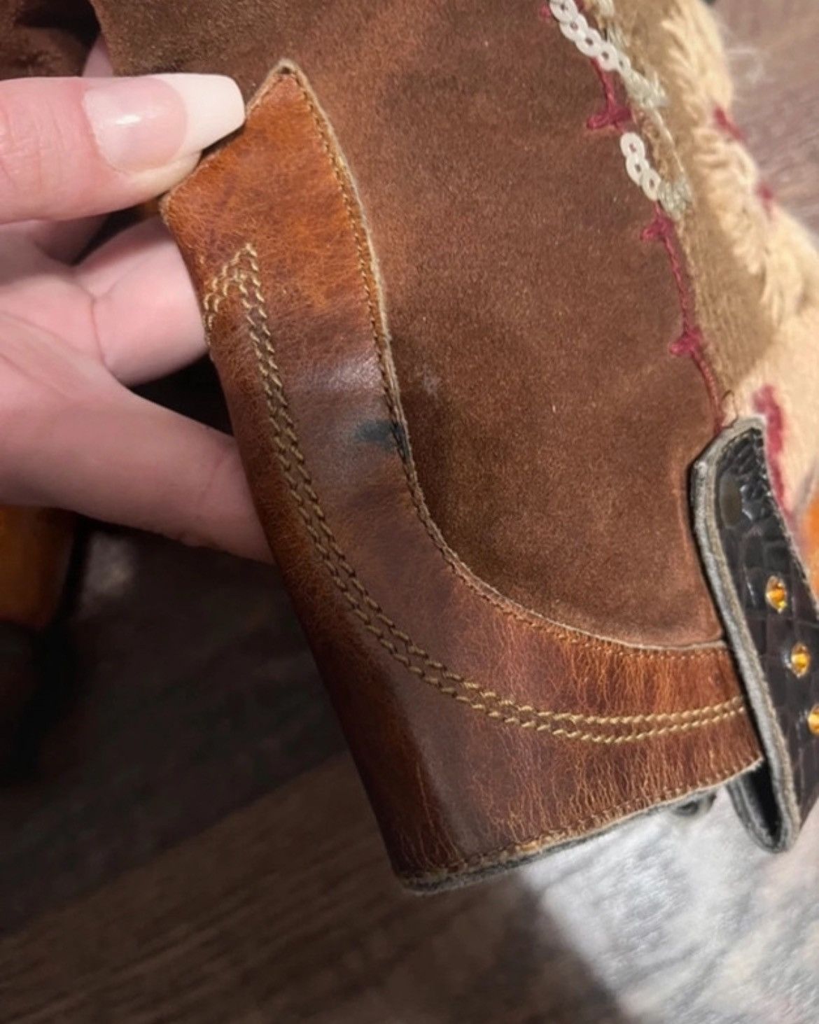 VIC MATI Vic Matie Boots Cowboy Vintage Embroidered Size US 6 / IT 36 - 10 Thumbnail