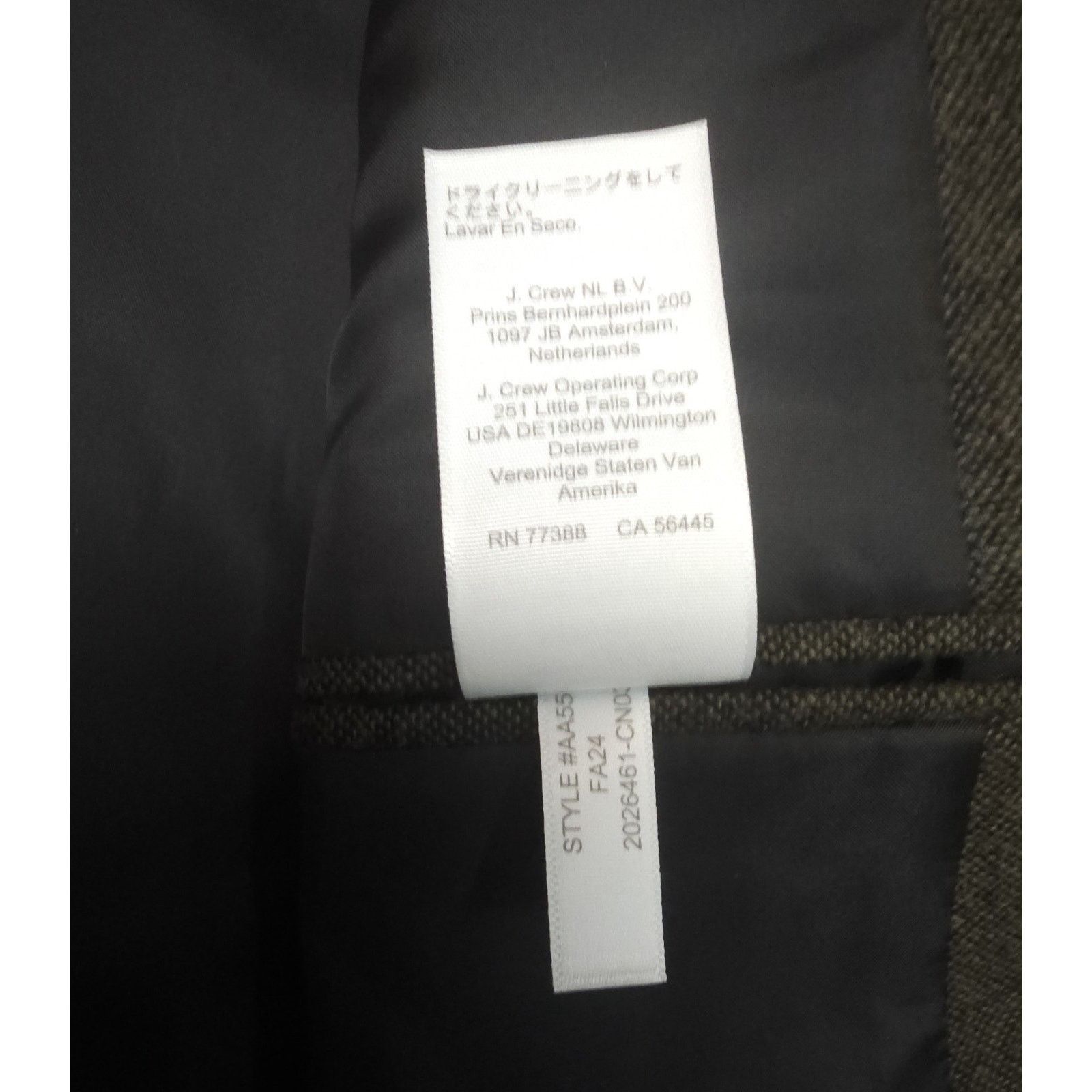 J.Crew J Crew Suit Jacket 40L Wool Thompson Houndstooth Pants 34x34 Size 40L - 12 Thumbnail