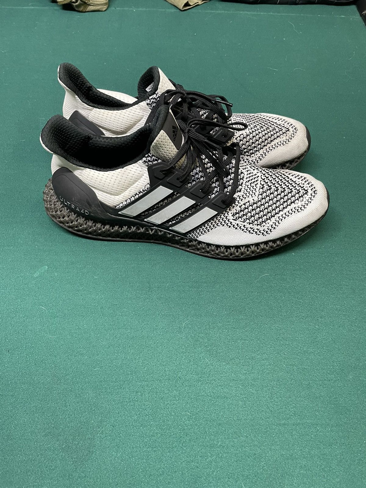 Adidas Adidas Ultra 4D “Core Black / Cloud White” Size US 15 / EU 48 - 5 Thumbnail