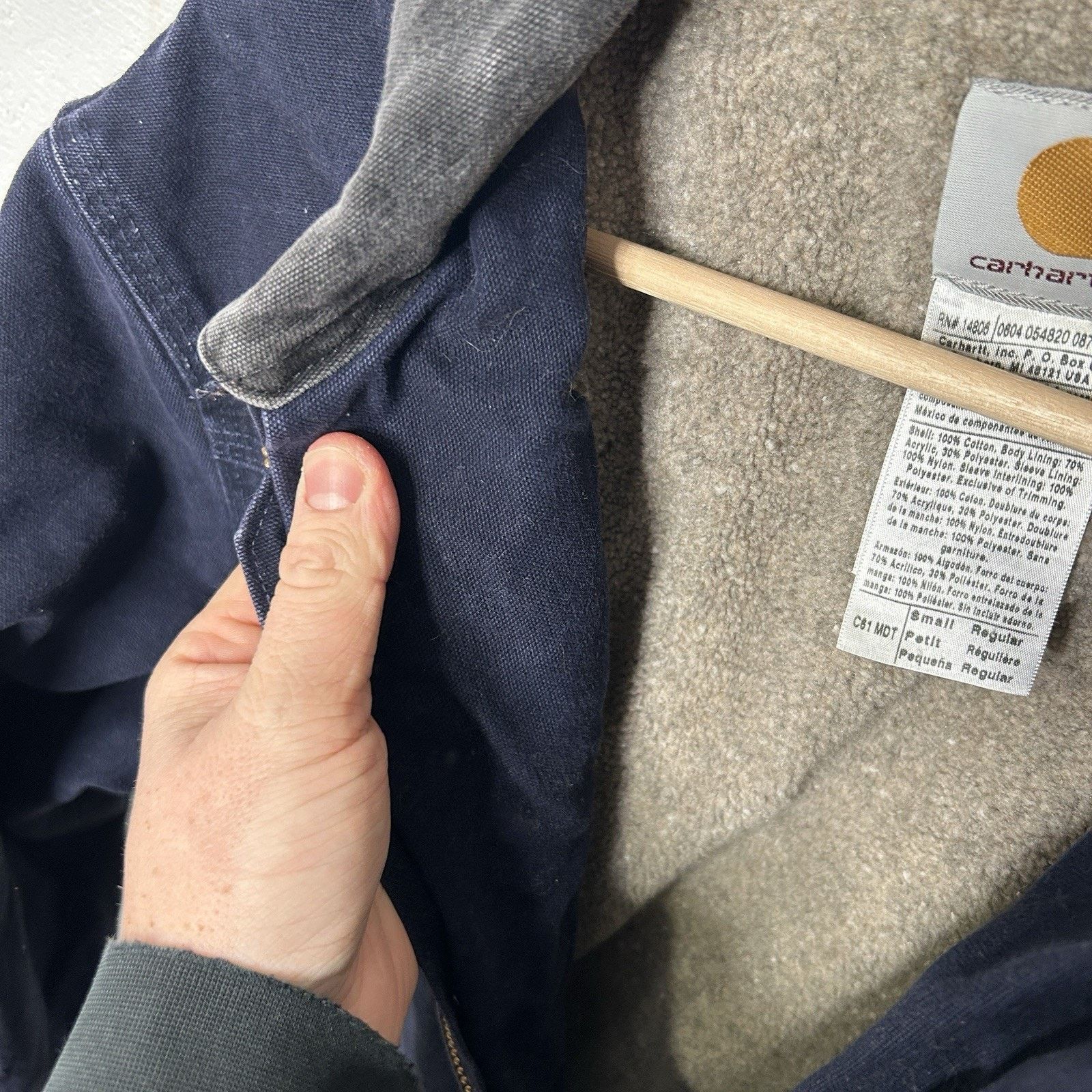 Carhartt Y2K Carhartt Sherpa-Lined Ridge Coat “Midnight Blue” Size US S / EU 44-46 / 1 - 11 Thumbnail