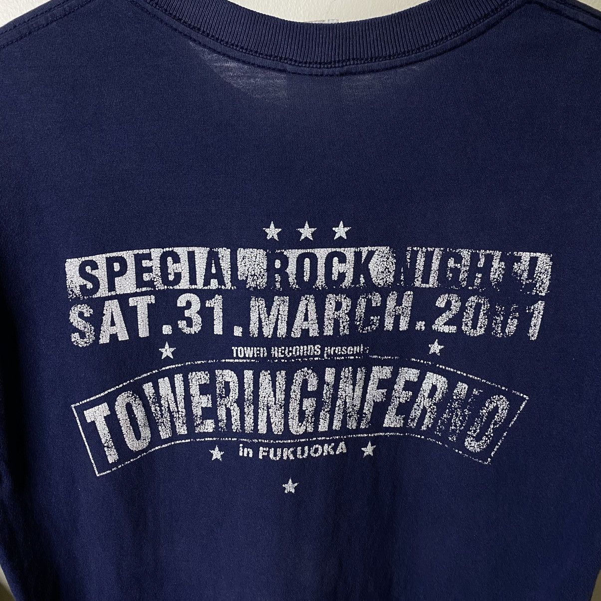 Band Tees 2001 Towering Inferno Musical Duo by Tower Records Tshirt Size US M / EU 48-50 / 2 - 2 Thumbnail