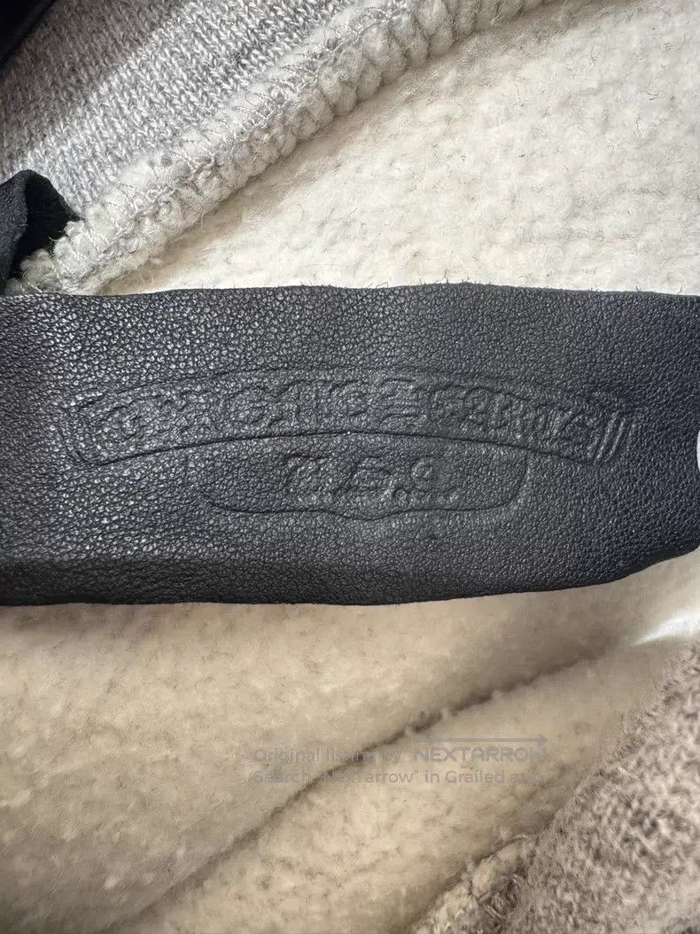 Chrome Hearts CHROME HEARTS Gray Leather Thirty Cross Silver Buckle Hood Size US S / EU 44-46 / 1 - 4 Thumbnail