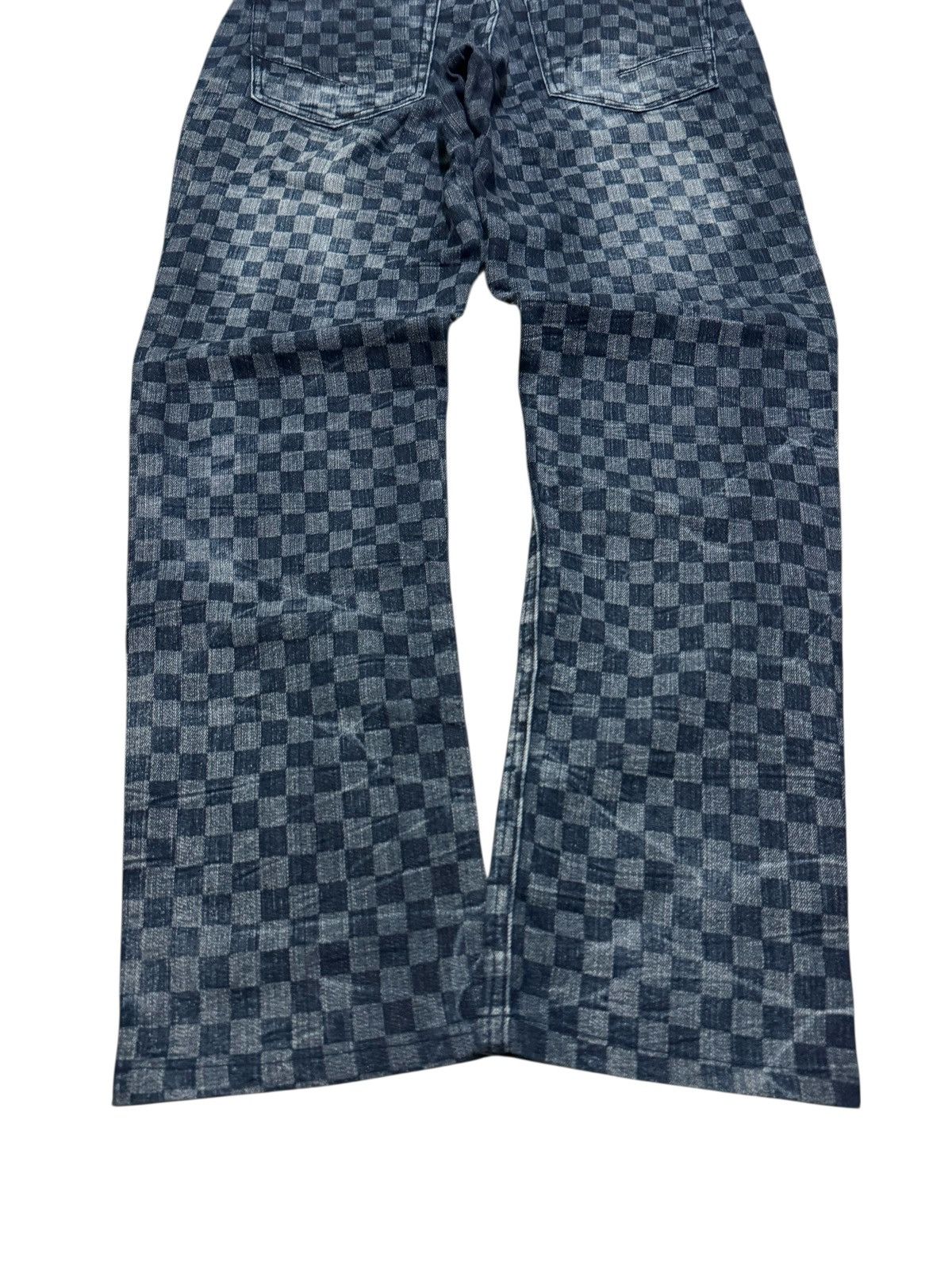 Japanese Brand Growth by Grail Checkerboard Denim Jeans Japan Streetwear Size US 28 / EU 44 - 11 Thumbnail