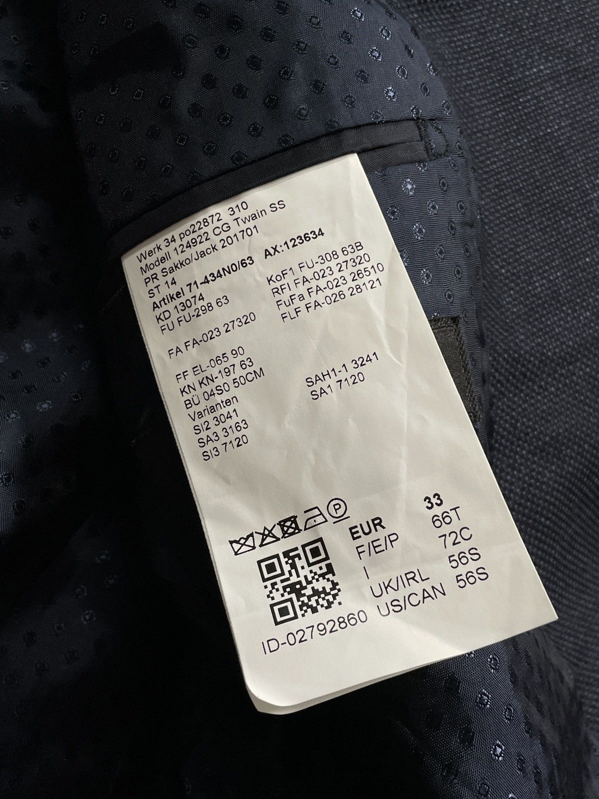 Designer × Loro Piana Blazer Jacket Dark Blue Loro Piana Size 2XL Size 52S - 6 Thumbnail