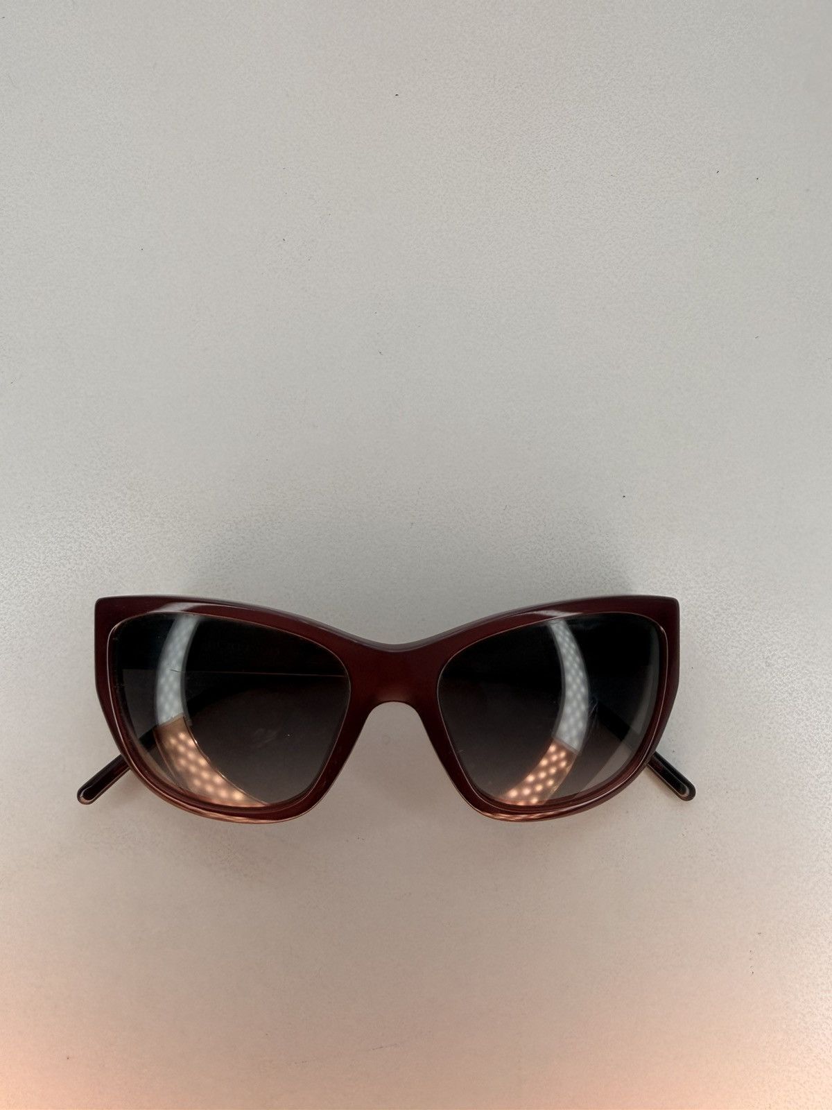 Burberry Burberry Burgundy Cat-Eye Sunglasses Size ONE SIZE - 2 Thumbnail