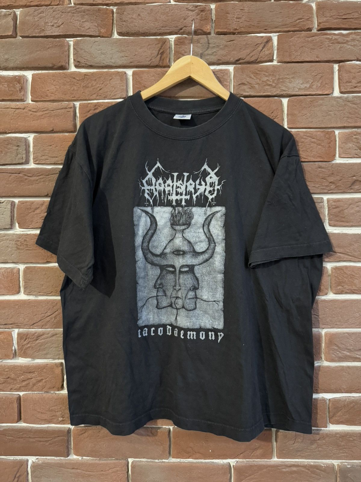 Band Tees Rare Vintage 00s haatstrijd Black Daemony Metal Band Tshirt Size US M / EU 48-50 / 2 - 1 Thumbnail