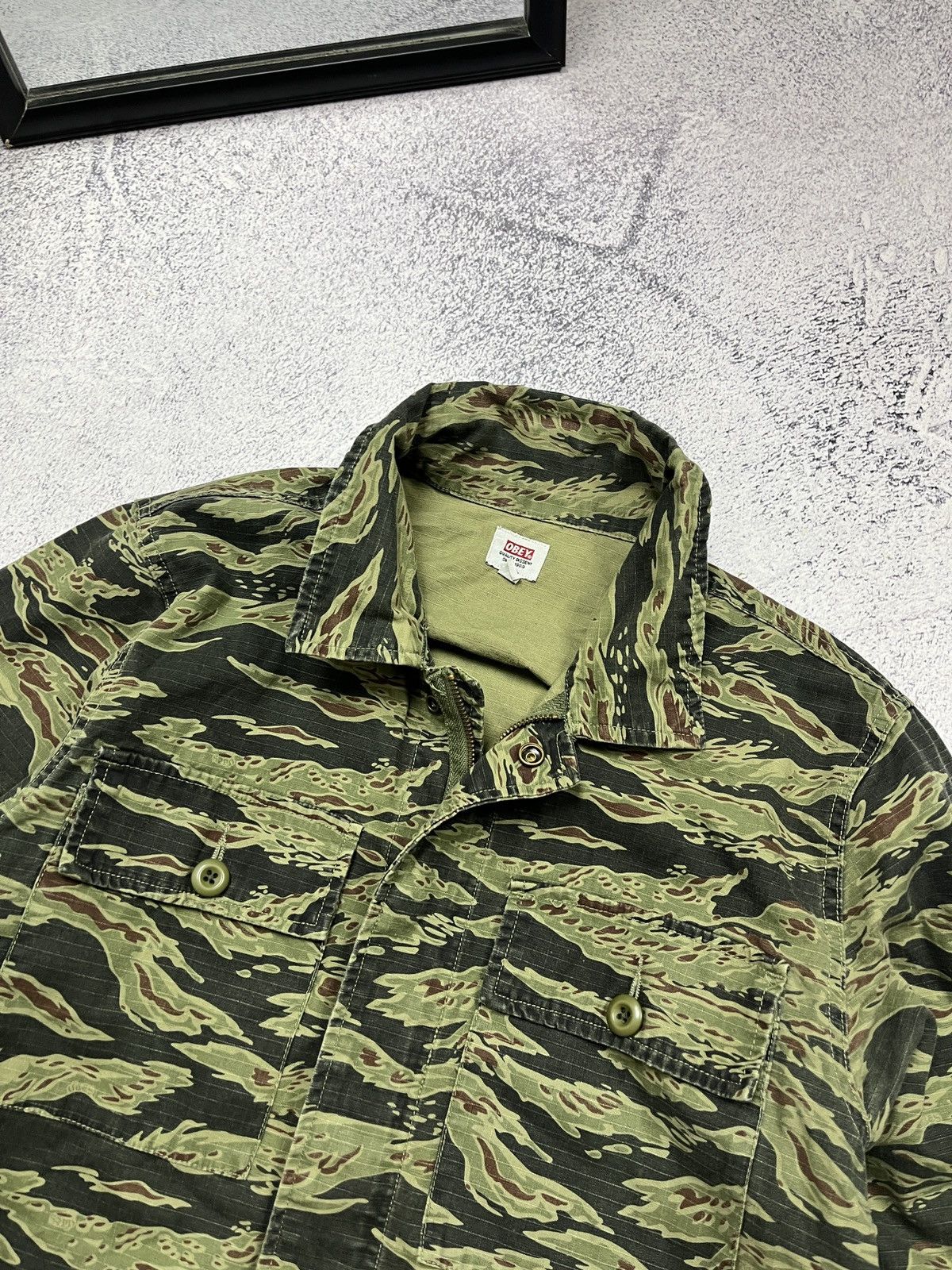 Obey Obey Green All Over Print Camo Field Coach Jacket Size US M / EU 48-50 / 2 - 10 Thumbnail