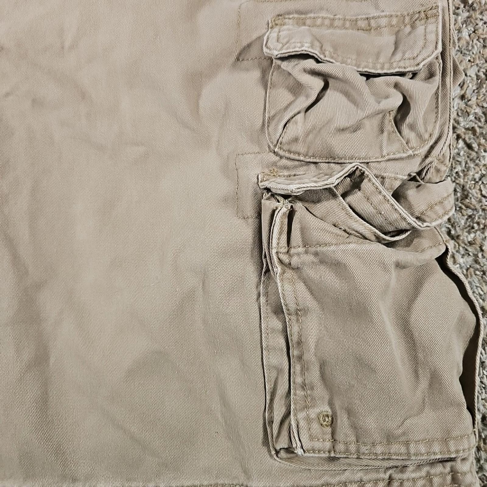 Lee Lee Dungarees Cargo Shorts Sz 48 Khaki Utility Grunge Size US 44 / EU 60 - 2 Thumbnail