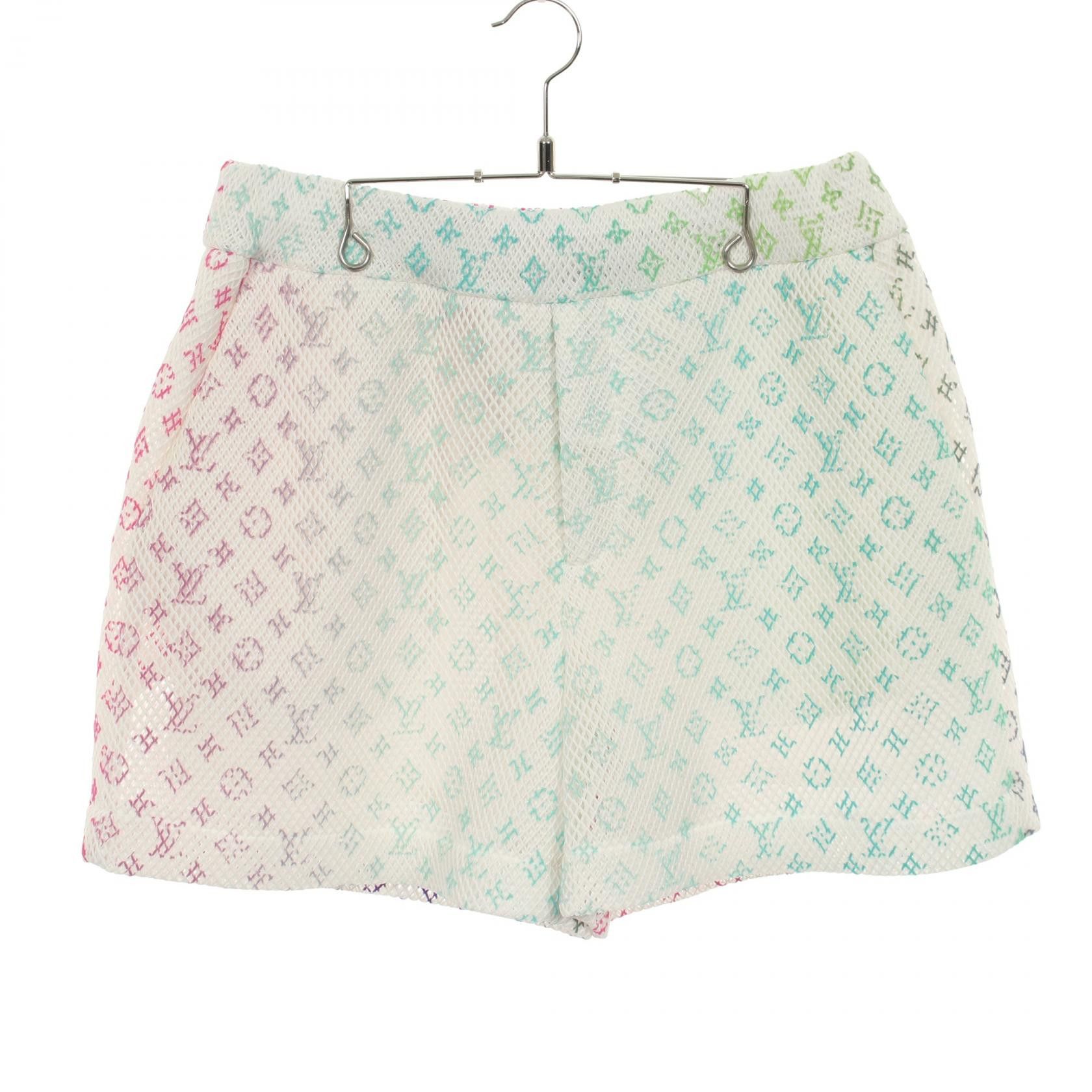 Louis Vuitton Louis Vuitton Louis Vuitton Amen Break Monogram Mesh Shorts Textile Shorts RM221KD2HMP83W DUTY FREE for USA Size ONE SIZE - 1 Thumbnail
