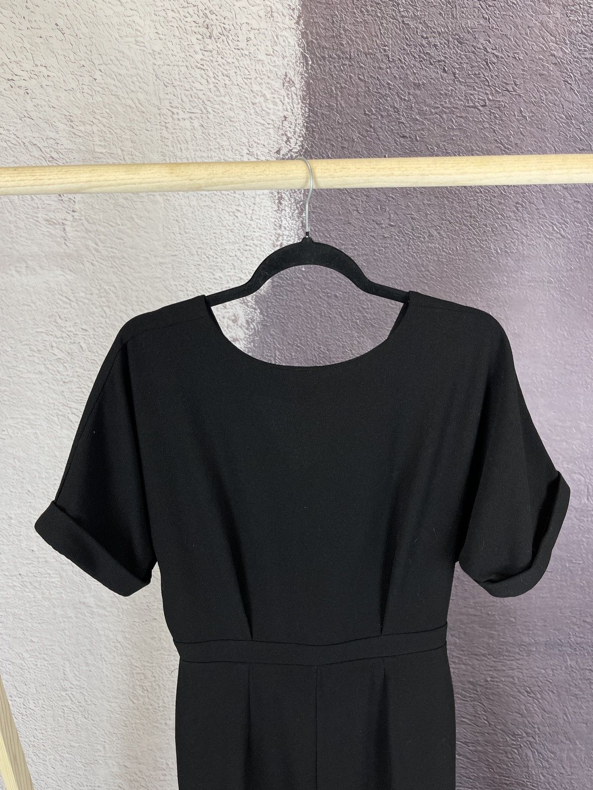 Vintage Yves Saint Laurent vintage black basic classic midi dress Size M / US 6-8 / IT 42-44 - 3 Thumbnail