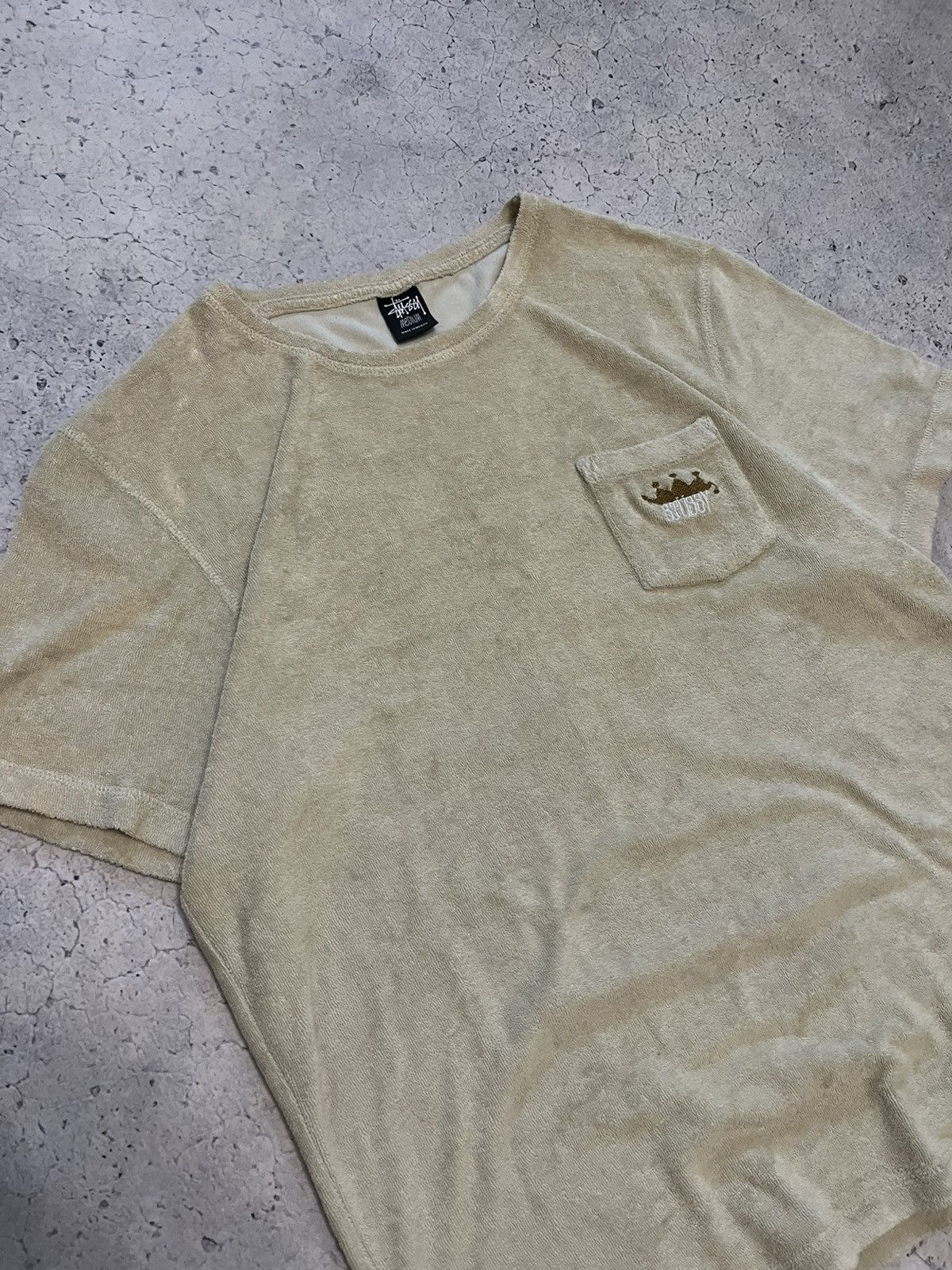 Stussy × Vintage Vintage Velour Stussy Tee Logo Vintage Size US M / EU 48-50 / 2 - 2 Thumbnail