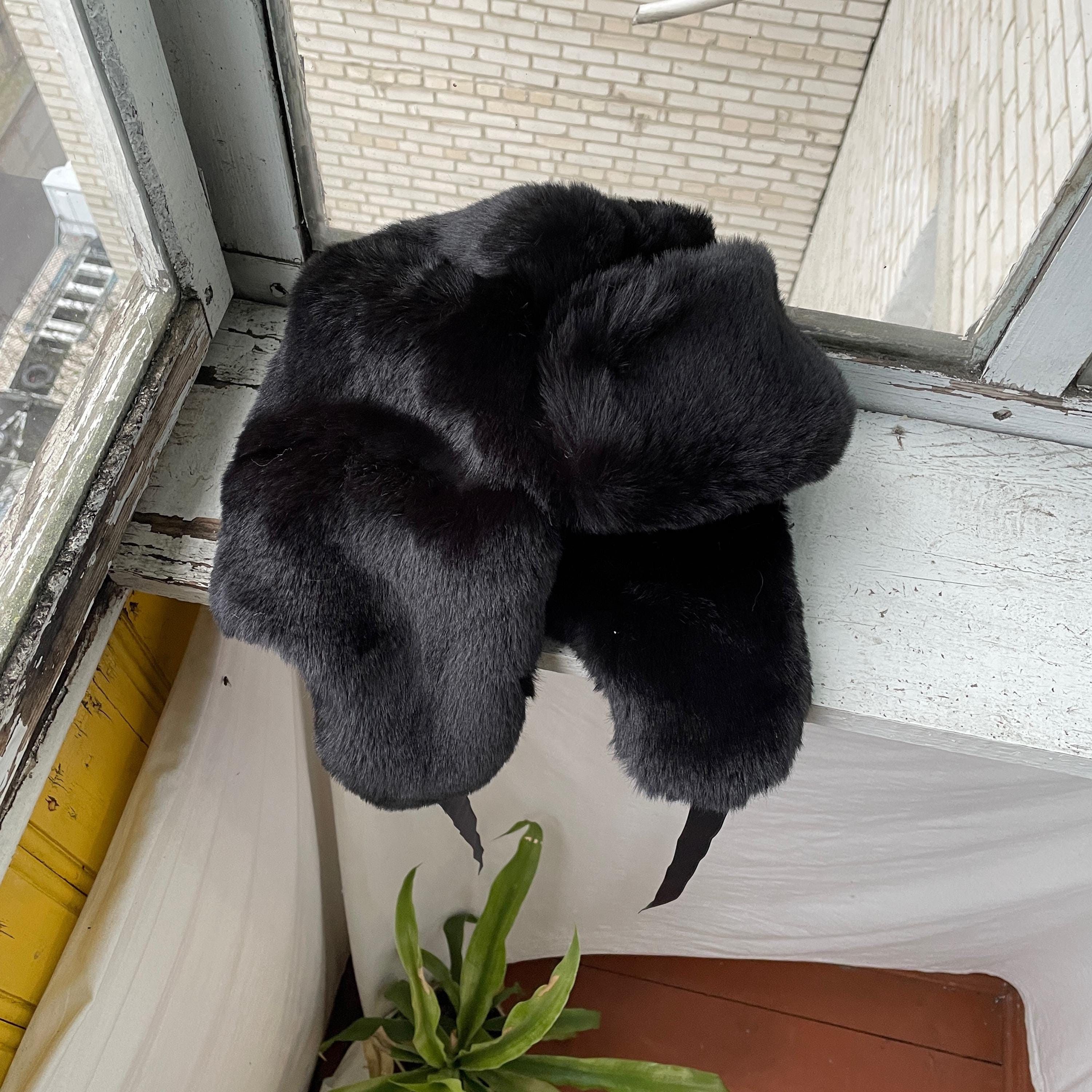 Other Alt Ushanka Fuzzy Trapper Fur Hat y2k streetwear grunge alt Size ONE SIZE - 1 Thumbnail