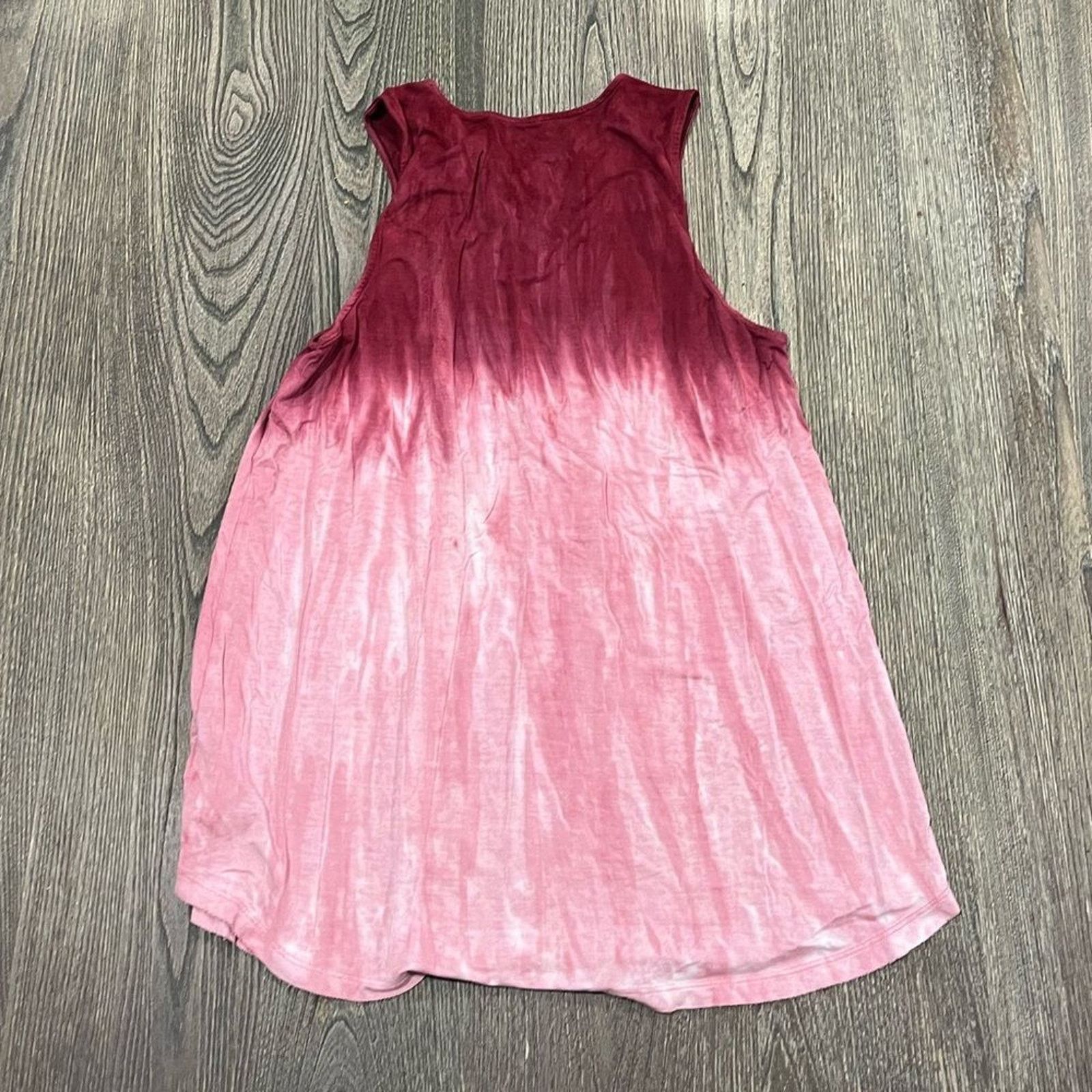 American Eagle Outfitters American Eagle Tank Top Medium Pink Red Dip Dye Soft & Sexy Size M / US 6-8 / IT 42-44 - 2 Thumbnail