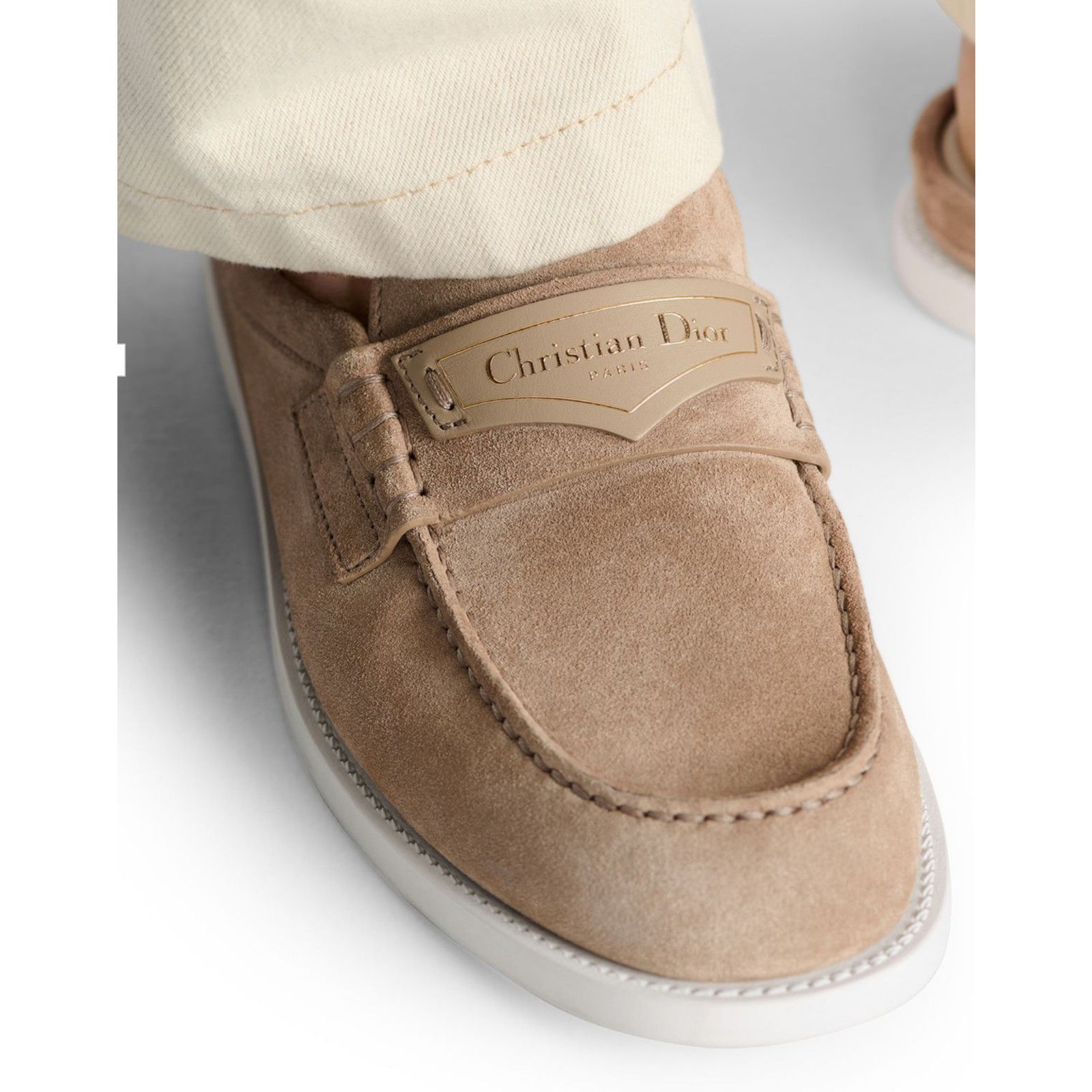 Dior Dior Boy Mule Corde Beige Suede Leather Backless Loafer 38.5 Size US 8.5 / IT 38.5 - 7 Thumbnail