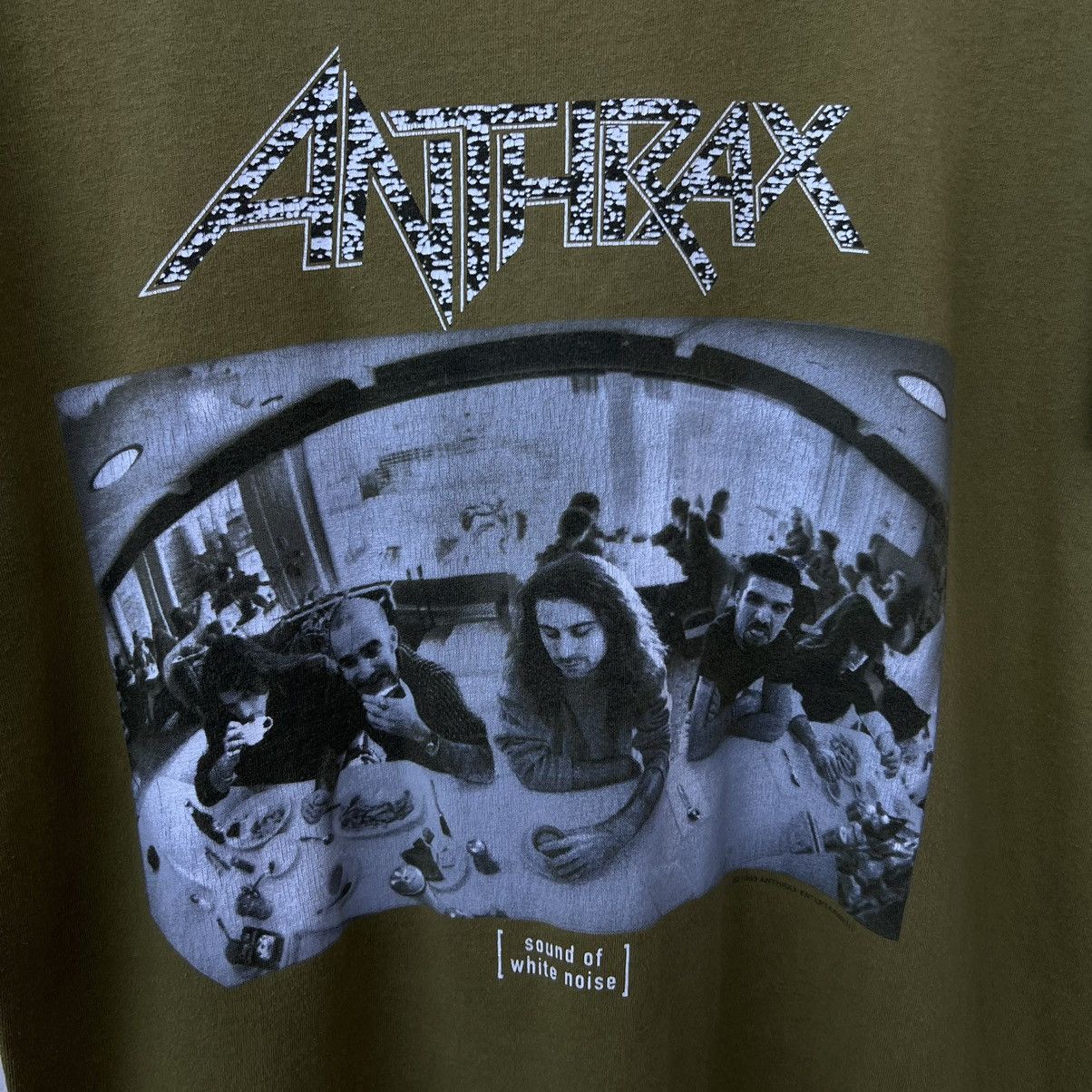 Band Tees × Vintage Vintage 90s Anthrax Sound of White Noise Japan Tour T Shirt Size US L / EU 52-54 / 3 - 2 Thumbnail