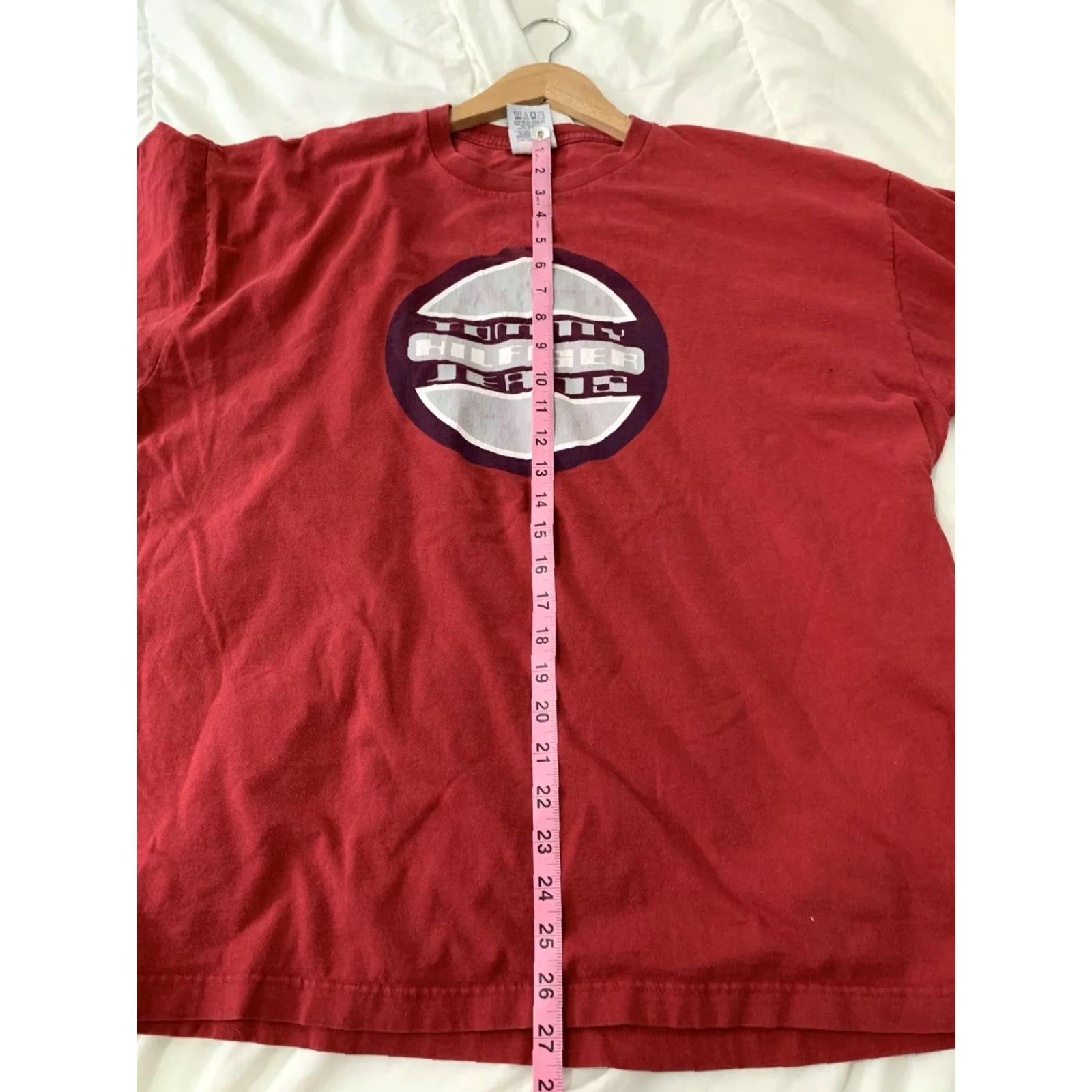 Tommy Hilfiger VTG 90s Tommy Hilfiger Jeans Spell Out Short Sleeve T Shirt Red Men's XL Shirt Graphic Tee Mens 90s Theme Size US XL / EU 56 / 4 - 6 Thumbnail