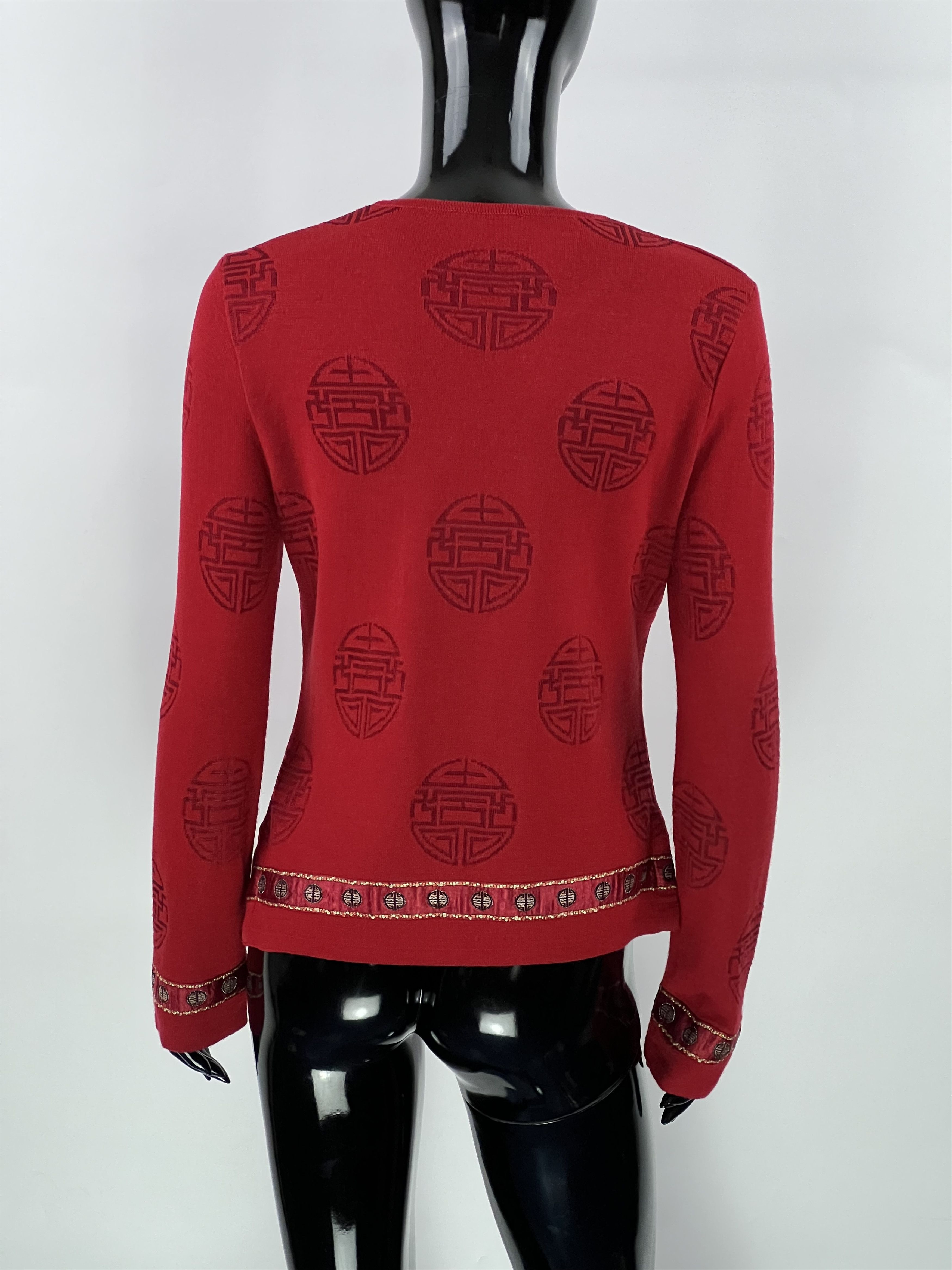 Designer × Vintage Azuleros France Rare Vintage Wool Knit Sweater Size M Size M / US 6-8 / IT 42-44 - 2 Thumbnail