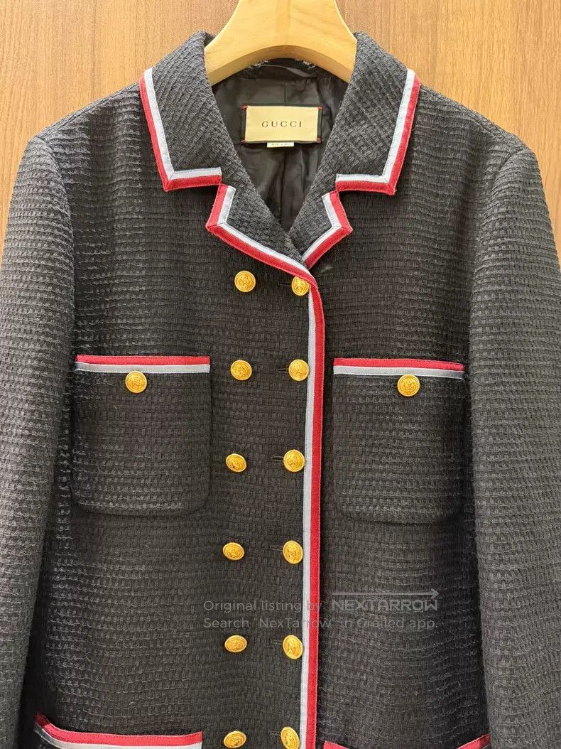 Gucci Gucci Tweed navy-style coat Size XS / US 0-2 / IT 36-38 - 3 Thumbnail
