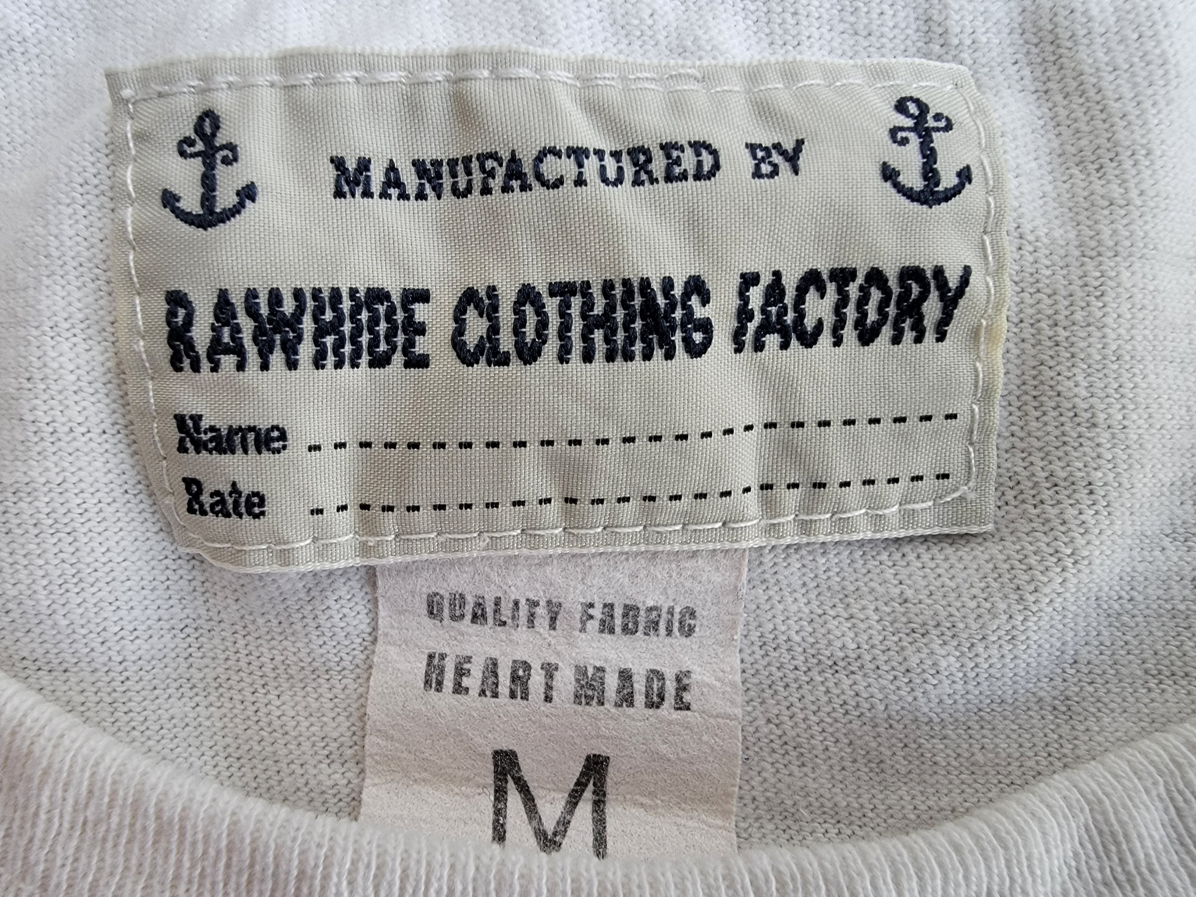 Japanese Brand RAWHIDE CLOTHING FACTORY Printed Crewneck T-shirt - Size S Size US S / EU 44-46 / 1 - 3 Thumbnail