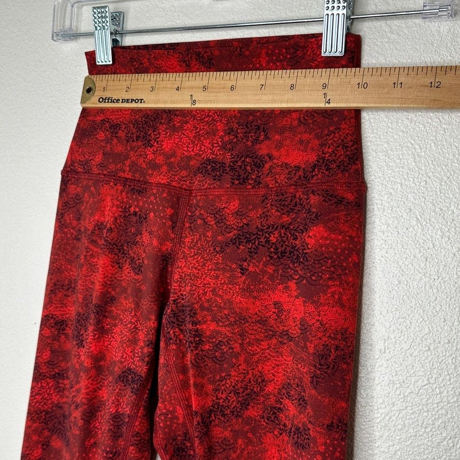 Lululemon Lululemon Red Black Align High Rise Full Length Yoga Pant 2 Size 26" / US 2 / IT 38 - 11 Thumbnail