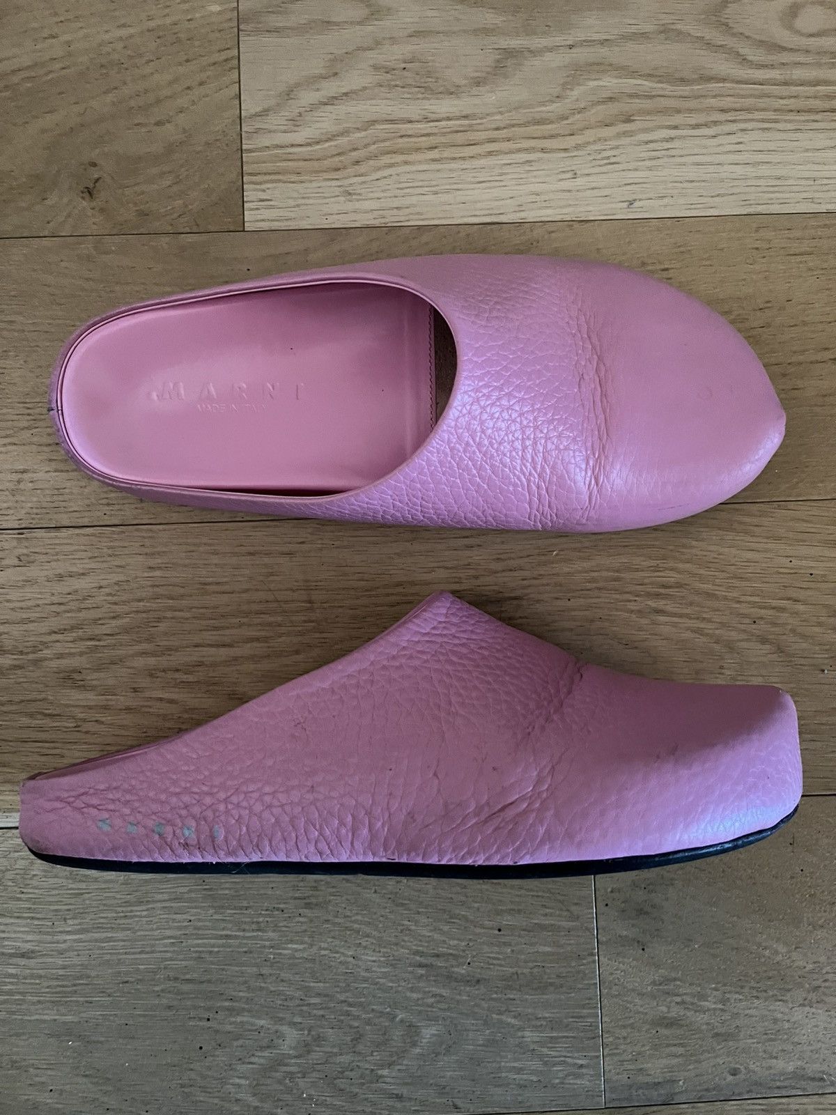 Marni Leather Fussbett Sabot Eu42 Us9 Shoes in Pink, Men's