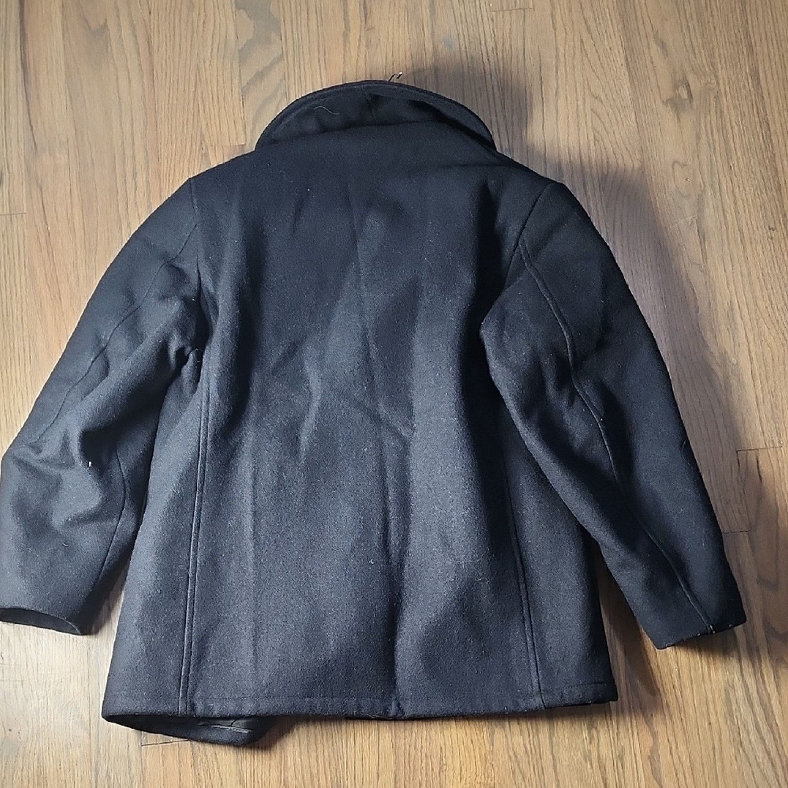 Other US NAVY Men's Black Peacoat Size US S / EU 44-46 / 1 - 5 Thumbnail