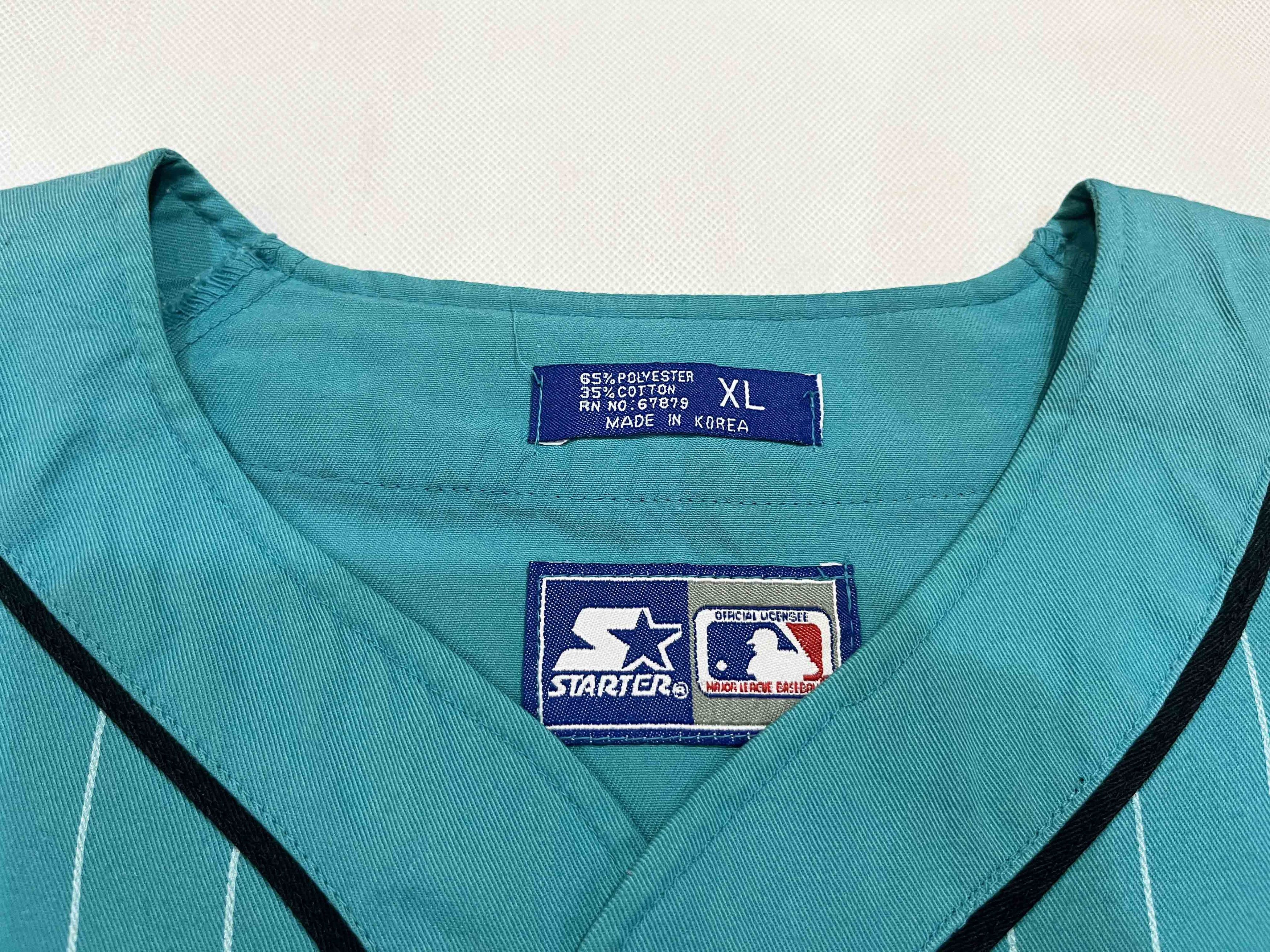 MLB × Starter × Vintage Vintage Starter MLB Florida Marlins Pinstripe Jersey Size US XL / EU 56 / 4 - 3 Thumbnail
