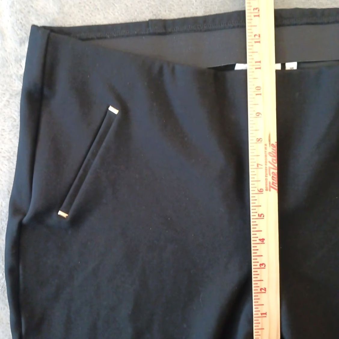 Vintage Chico's Pants Womens 16 Black Ankle Pull On Stretch Elastic Waist Straight Inseam 25in Flat Front Size 38" / US 16 / IT 52 - 4 Thumbnail