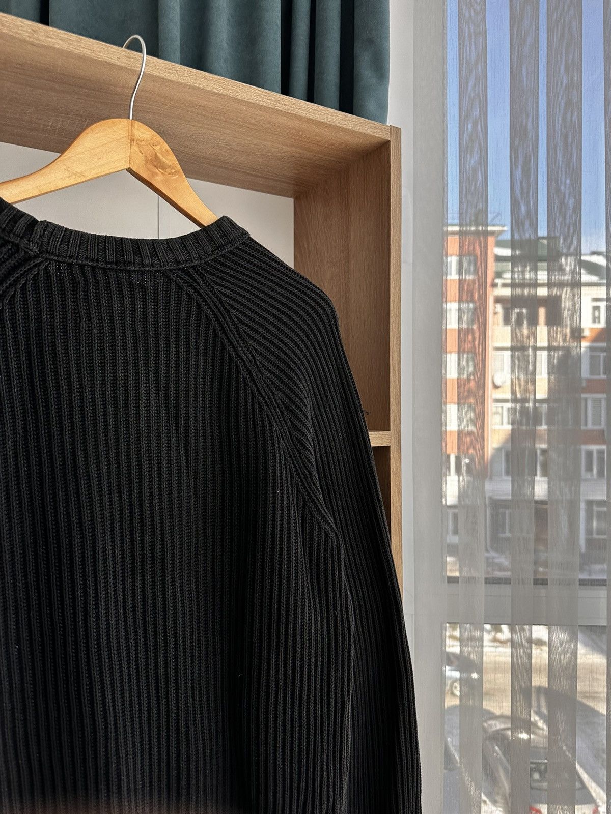 Vintage Diesel Style Ribbed Knit Japanese Gradient Sweater