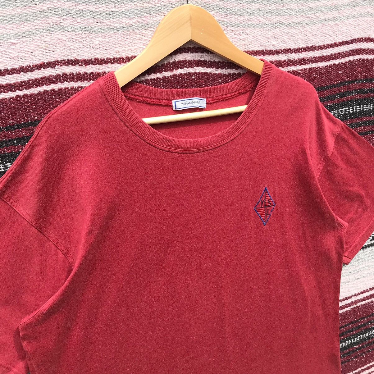 Vintage Vintage Yves Saint Lauren Embroidery Logo Shirt YSL Luxury Size US L / EU 52-54 / 3 - 6 Thumbnail