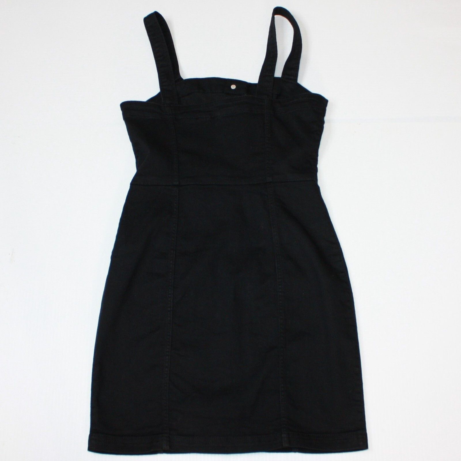 H&M Divided Women's Black Denim Overall Jumper Dress in size XS Size XS / US 0-2 / IT 36-38 - 5 Thumbnail
