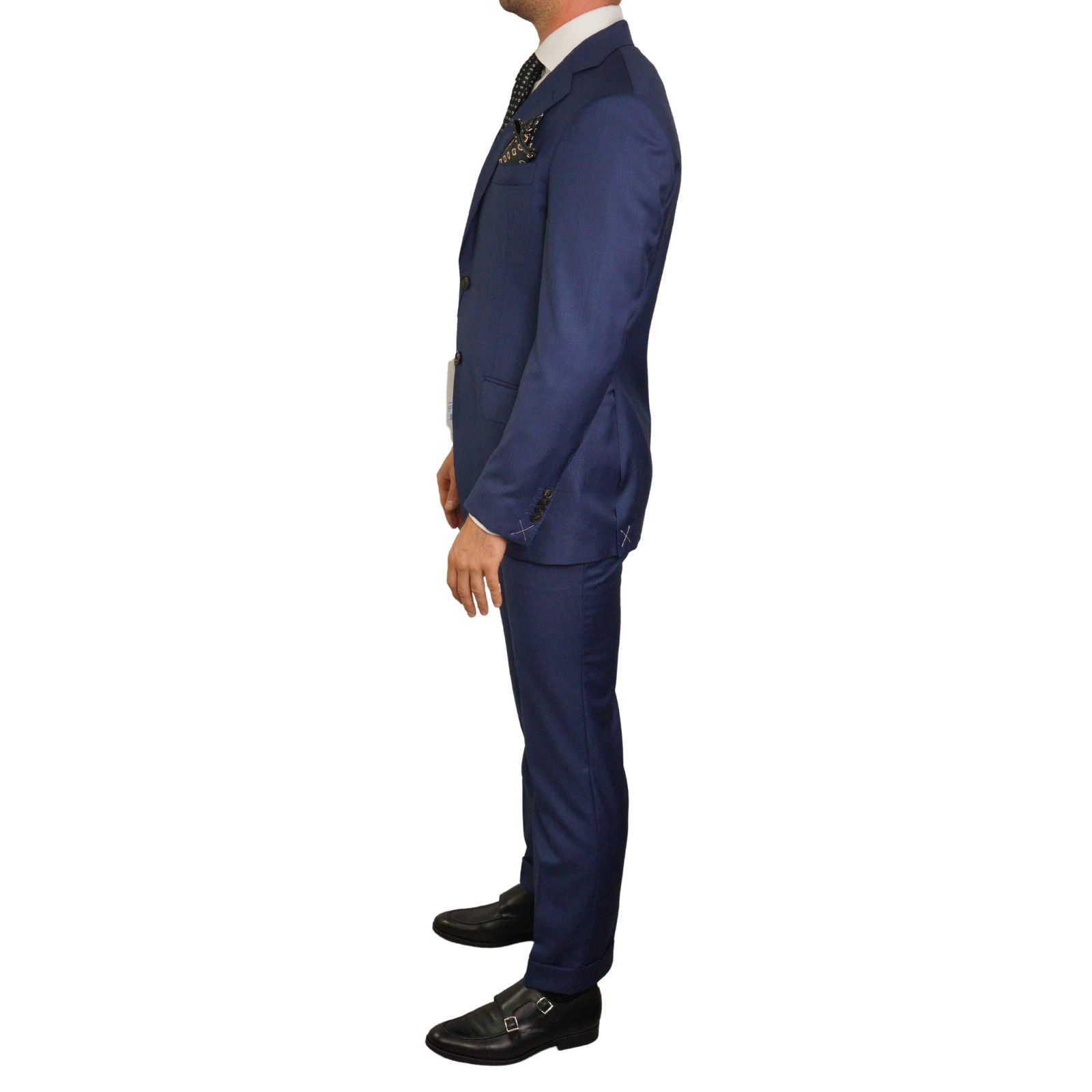 Suitsupply Men Suitsupply Suit Lazio Single High Rise Pleated Blue US34 Size 34R - 4 Thumbnail