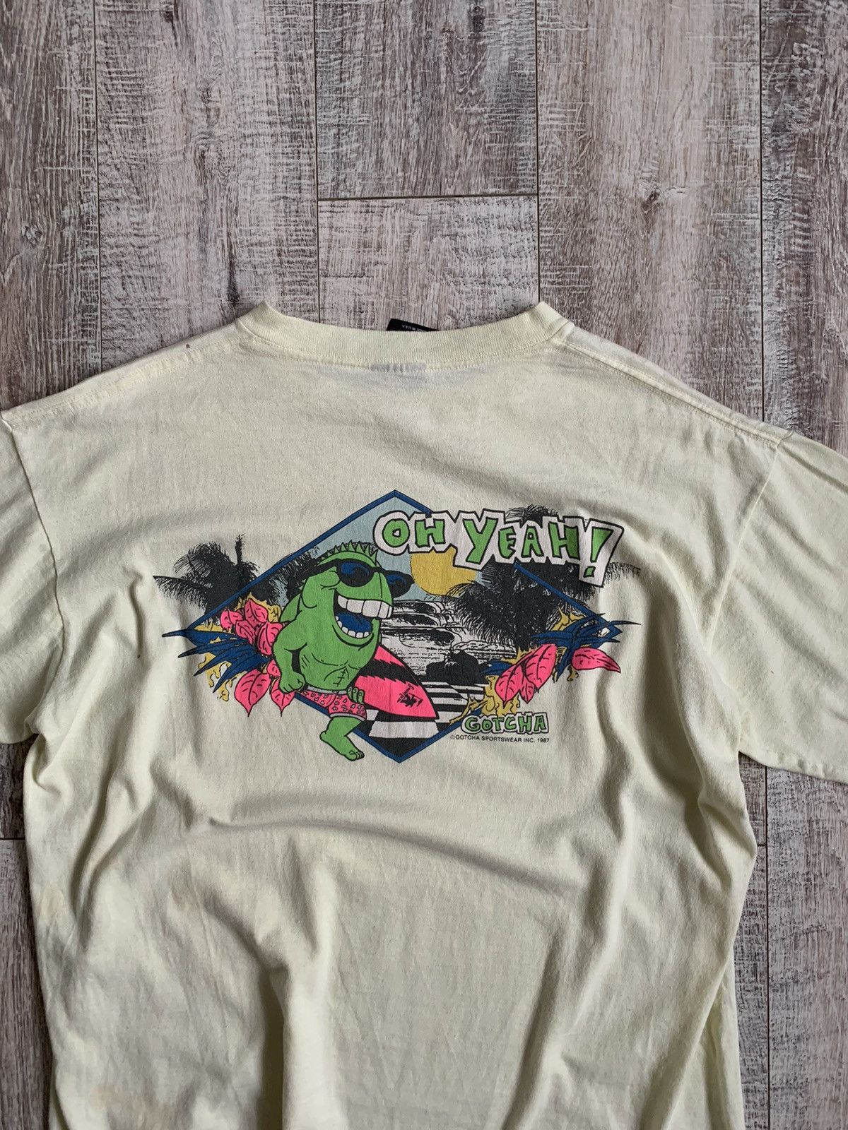 Gotcha × Vintage Vintage Surf Gotcha 1987 T shirt Size US XL / EU 56 / 4 - 2 Thumbnail