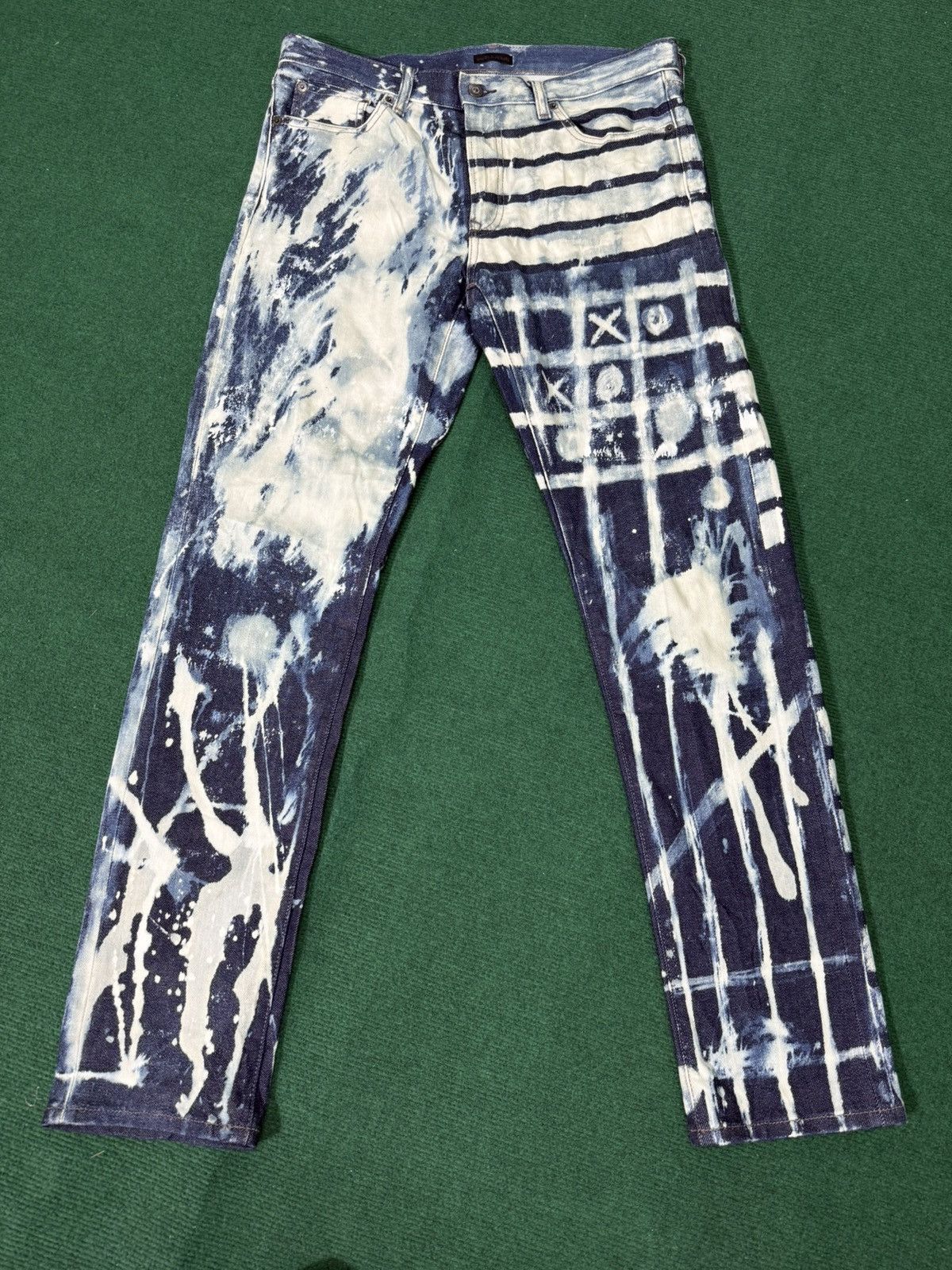 Uniqlo Uniqlo Selvage Colour Bleach Design Jeans Size US 35 - 3 Thumbnail