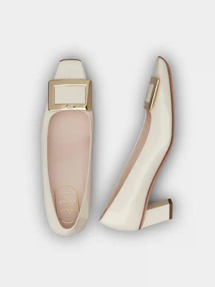 Roger Vivier o1s22i1n0824 Belle Viver 45 Pumps in White Size US 9 / IT 39 - 4 Thumbnail