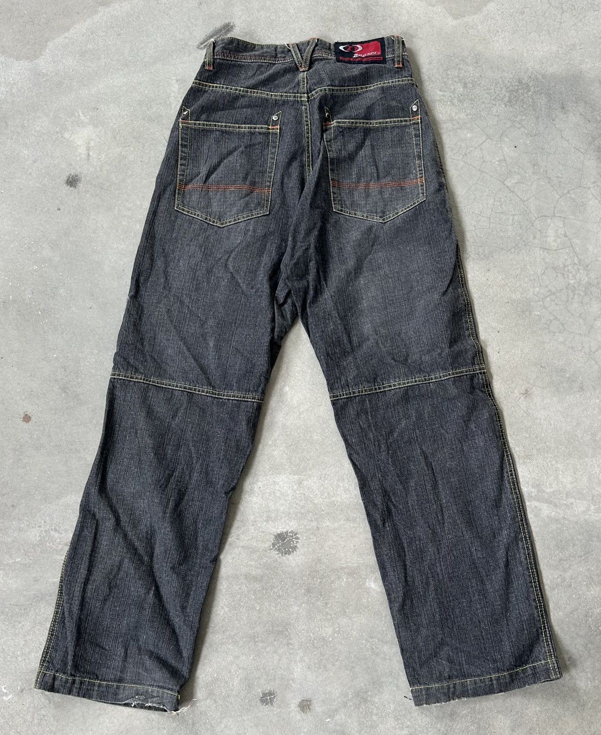 Japanese Brand Y2K TRANSER BAGGY PATCH DENIM PANT Size US 30 / EU 46 - 10 Thumbnail