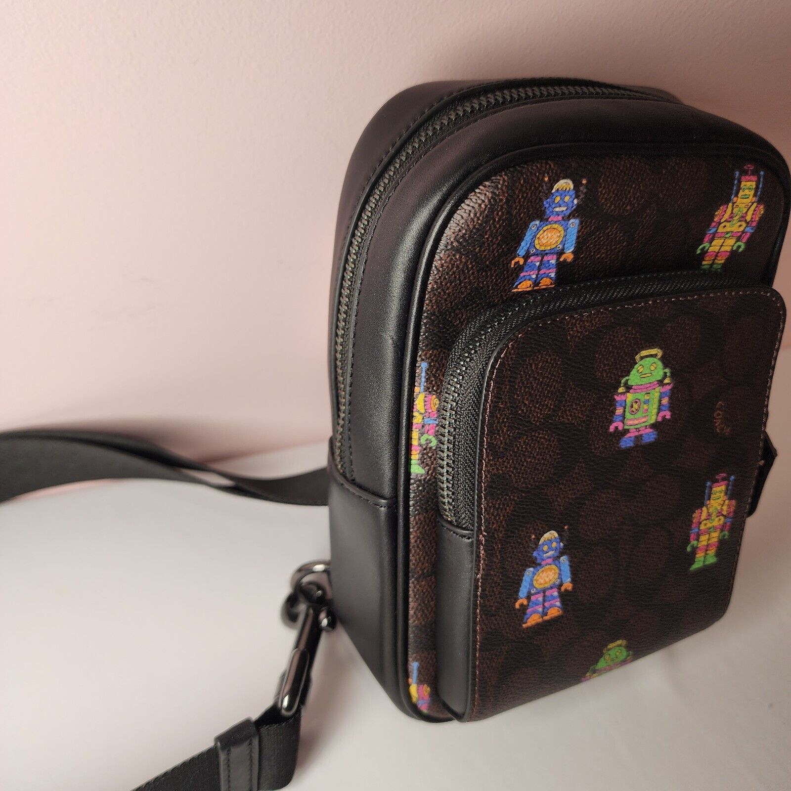 Coach NWT COACH CW317 Cosmic Racer Sling Pack Signature Robot Size ONE SIZE - 2 Thumbnail